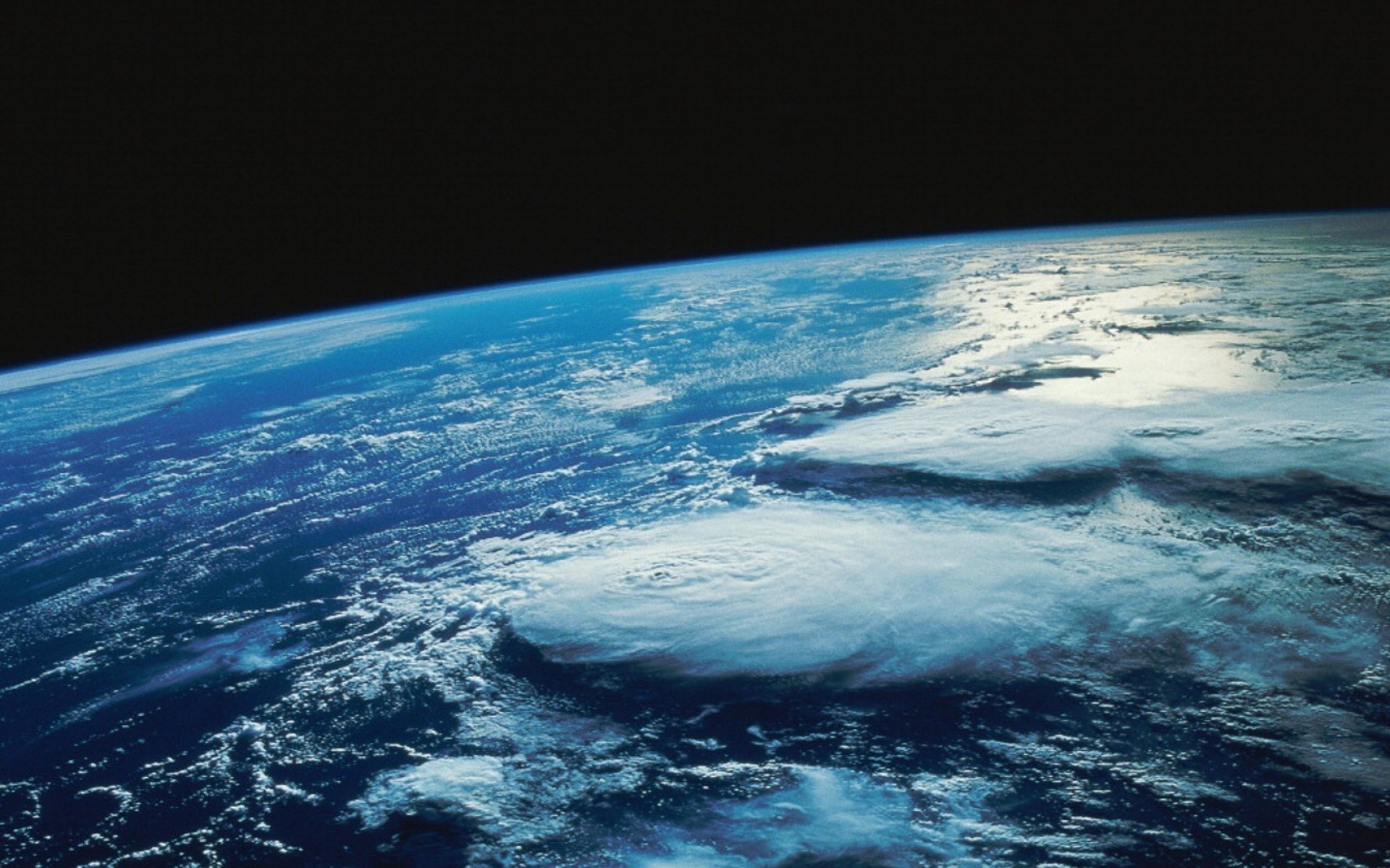 Earth from space with hurricane HD Wallpaper
