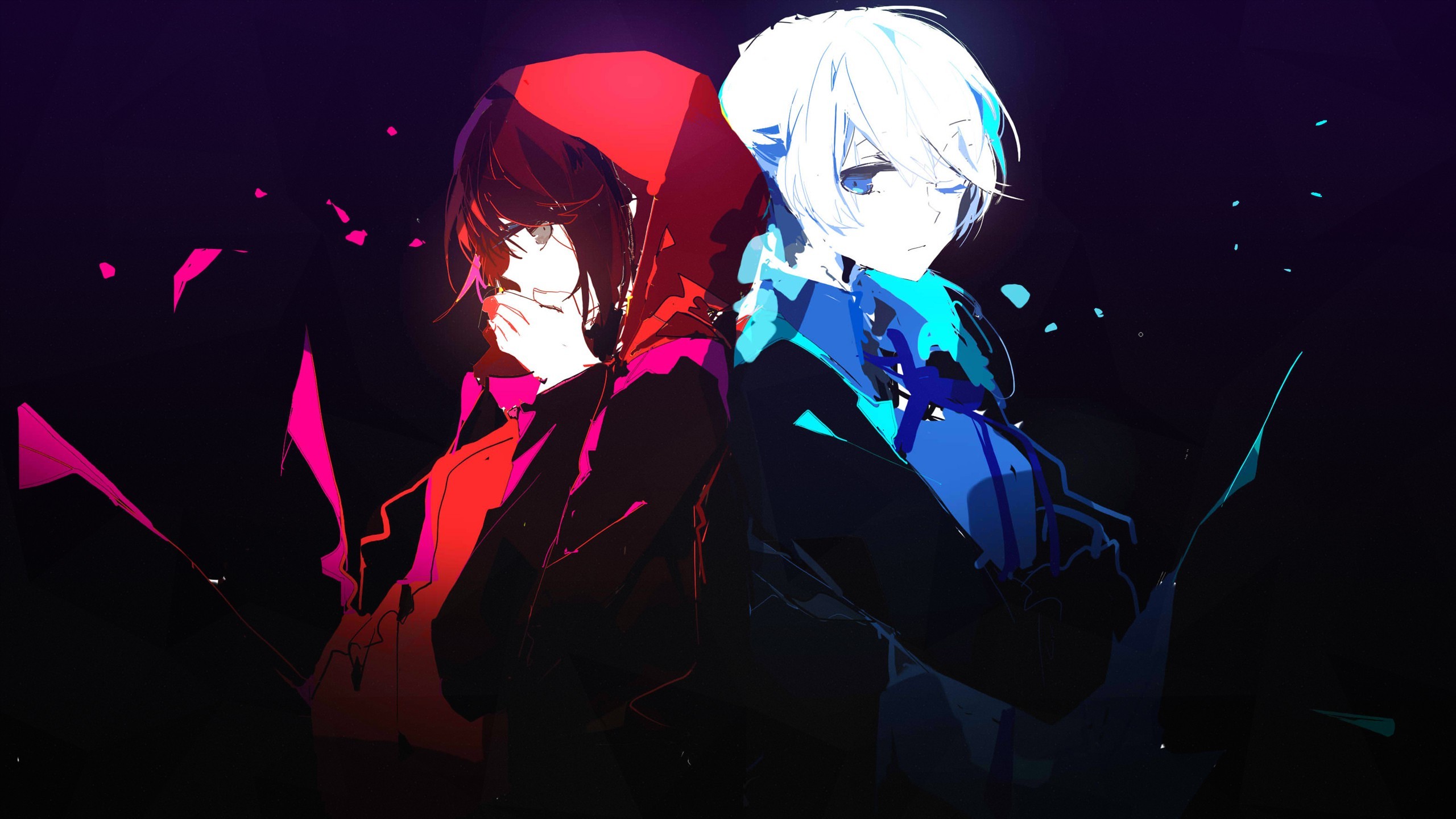 Anime girls Ruby Rose and Weiss Schnee from RWBY HD Wallpaper
