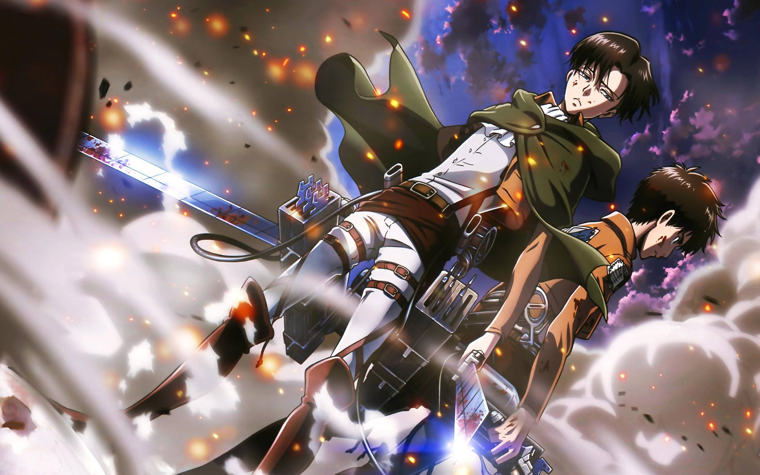 Levi and Eren from Attack on Titan HD Wallpaper