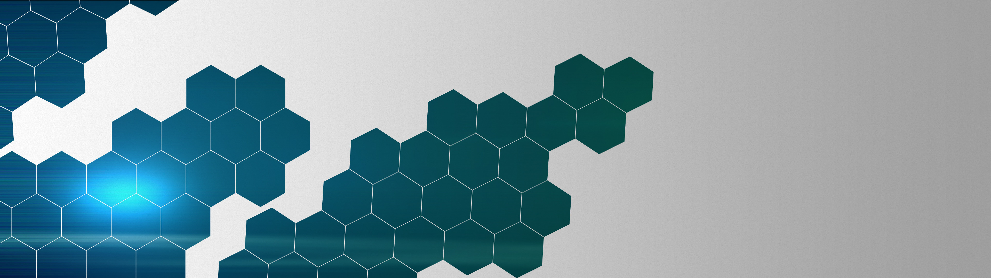 Abstract geometric hexagon pattern with blue light HD Wallpaper