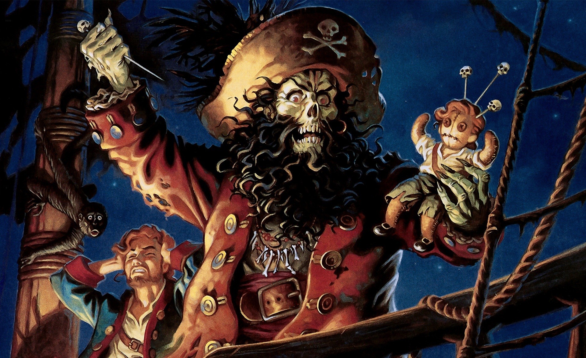 LeChuck from Monkey Island holding a voodoo doll HD Wallpaper