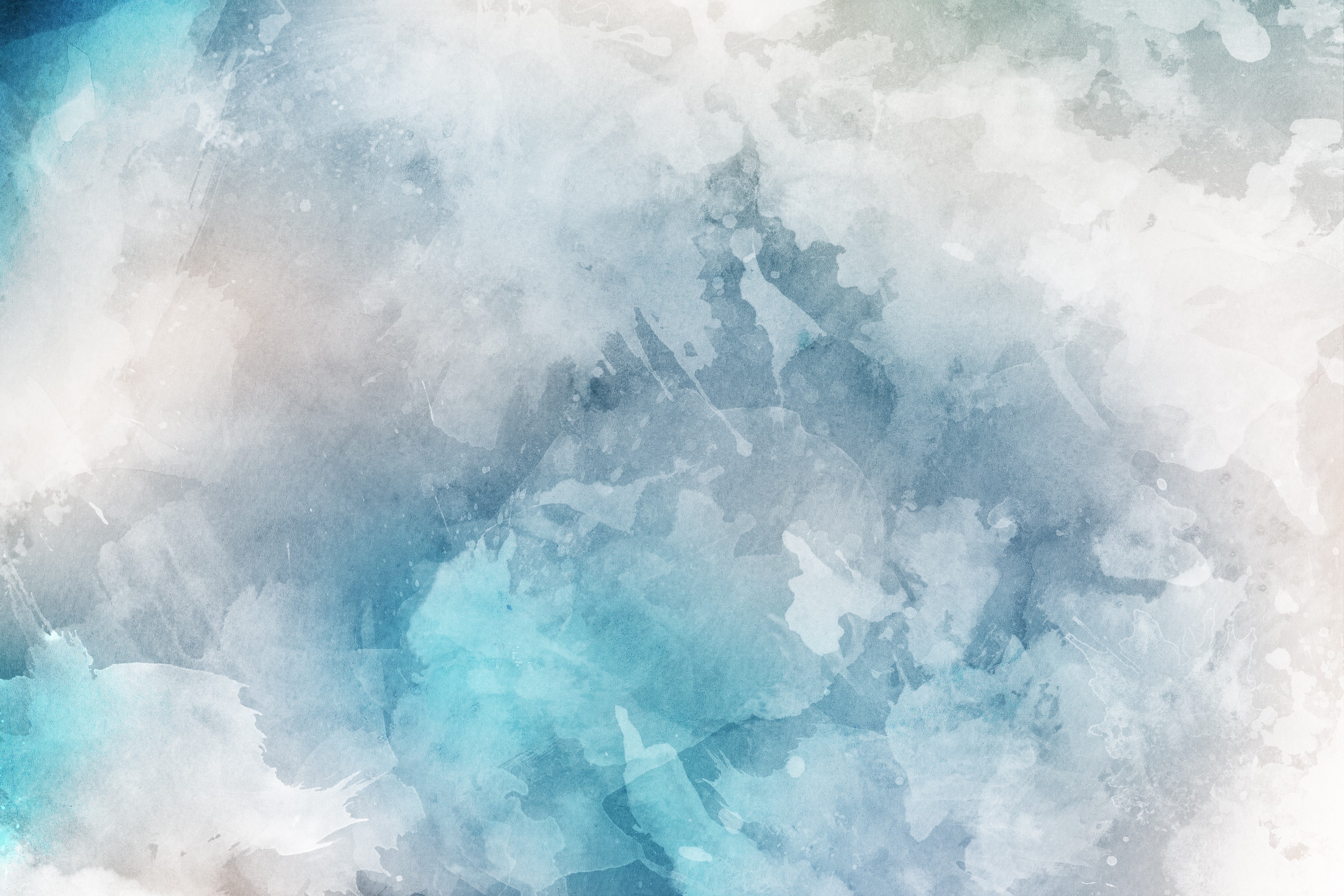 Abstract watercolor texture with blue and gray tones HD Wallpaper