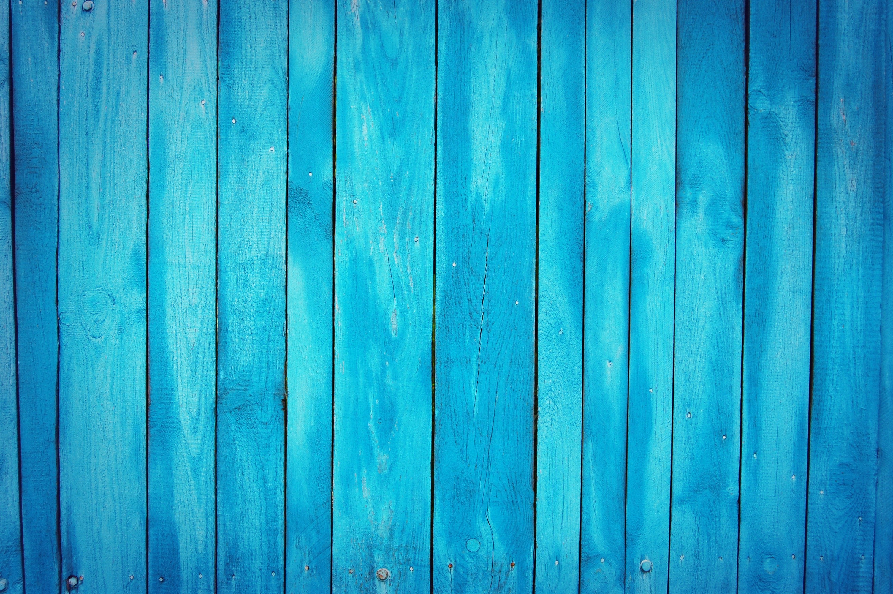 Blue wooden fence texture HD Wallpaper