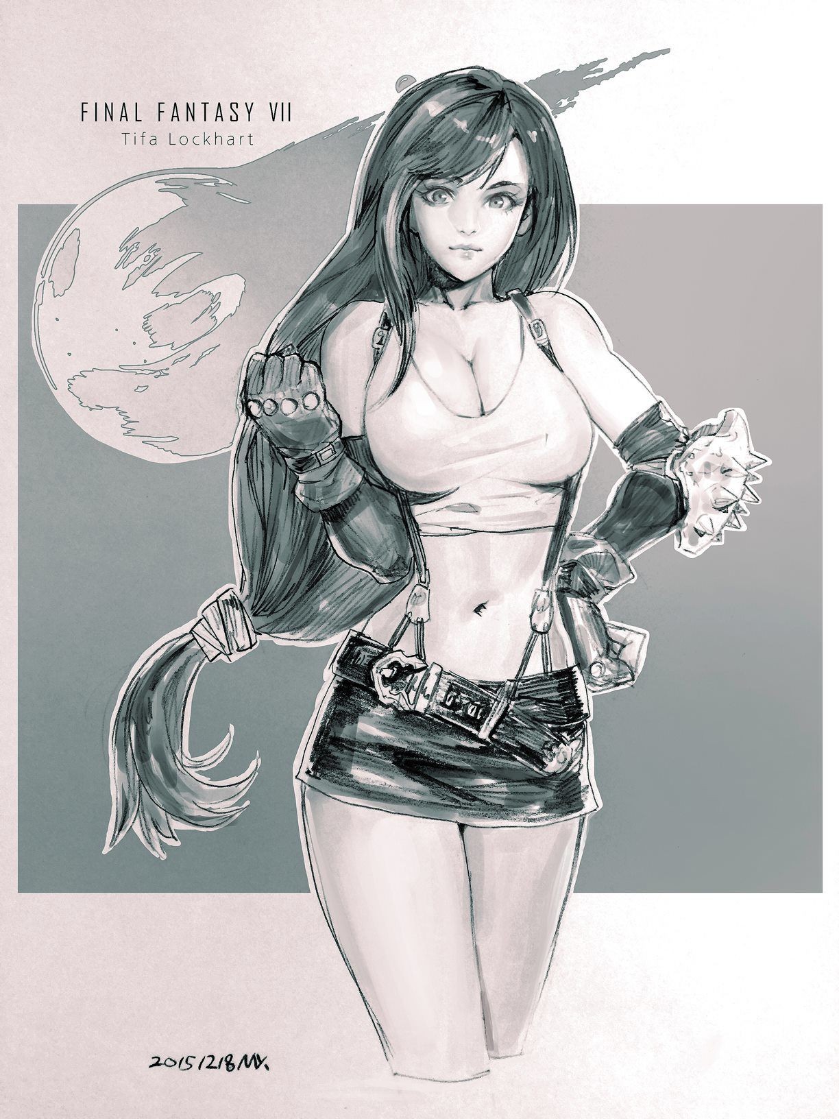 Tifa Lockhart from Final Fantasy VII HD Wallpaper