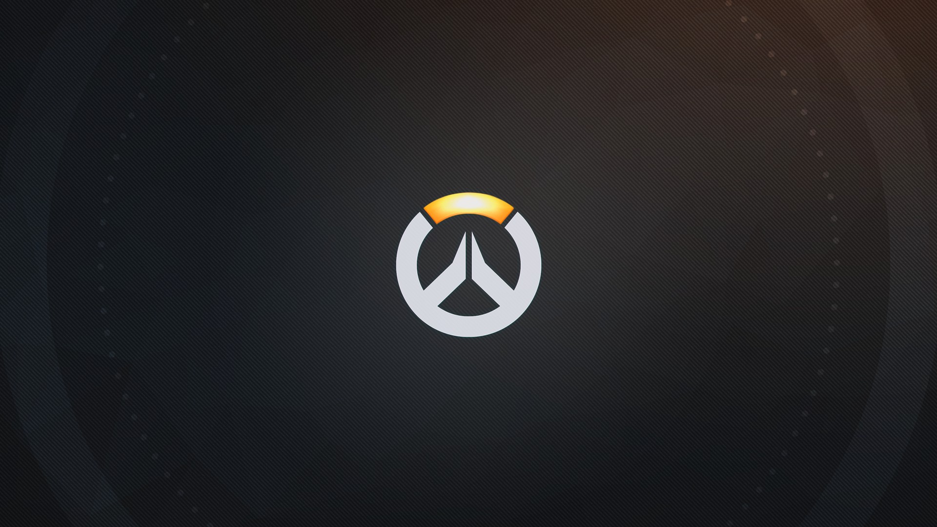 Overwatch logo on a dark textured background HD Wallpaper