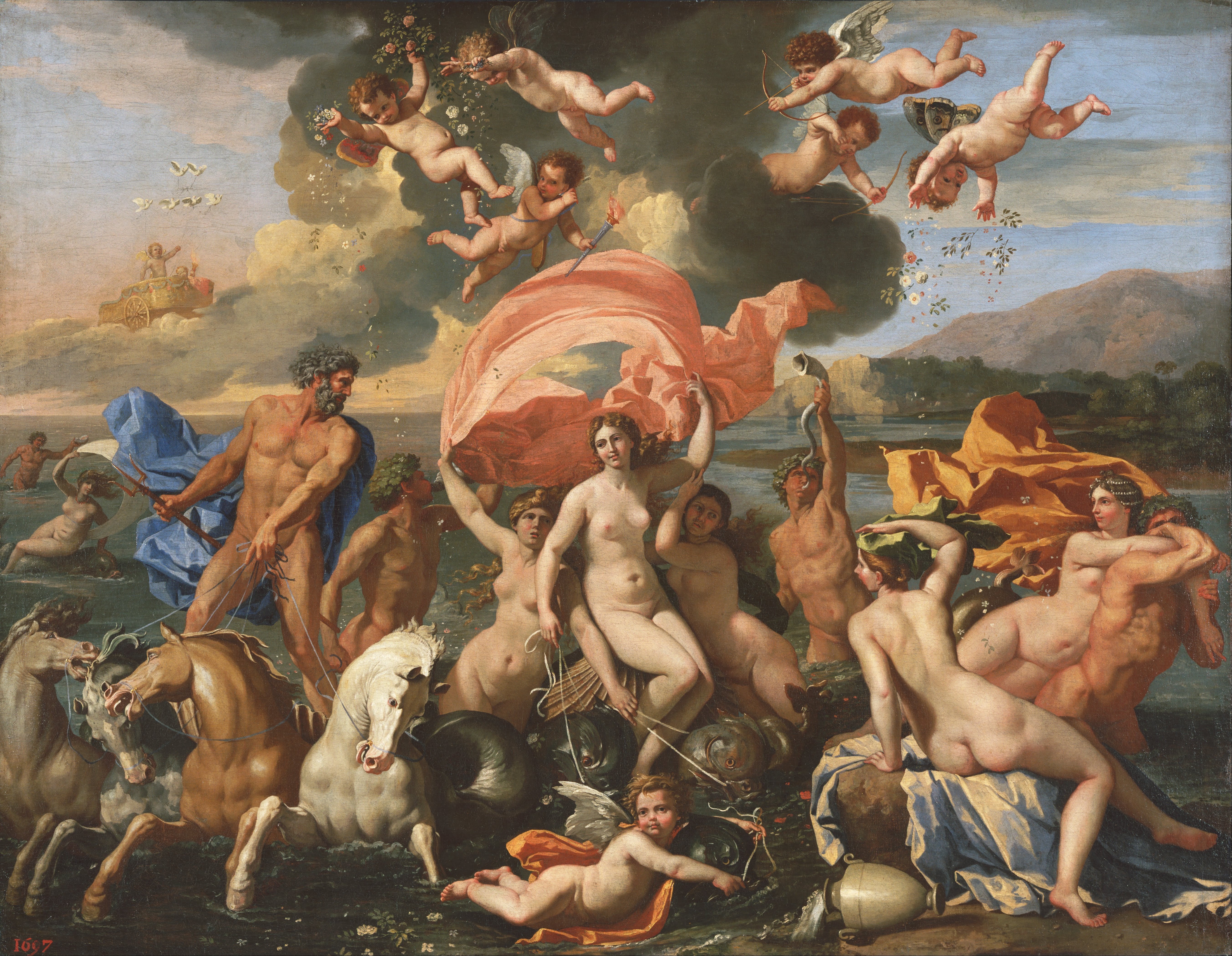 The Triumph of Neptune and Amphitrite HD Wallpaper
