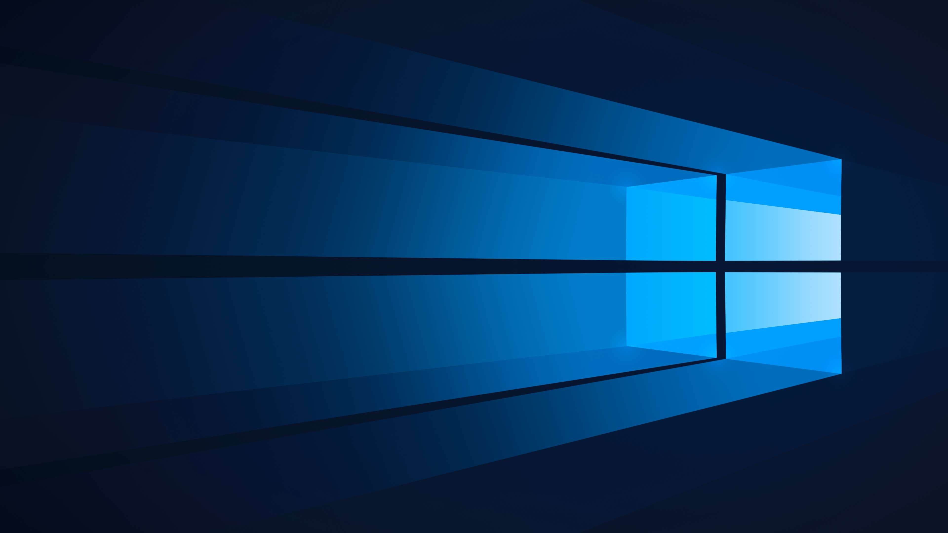 Windows 10 Blue Light Rays 4K HD Wallpaper