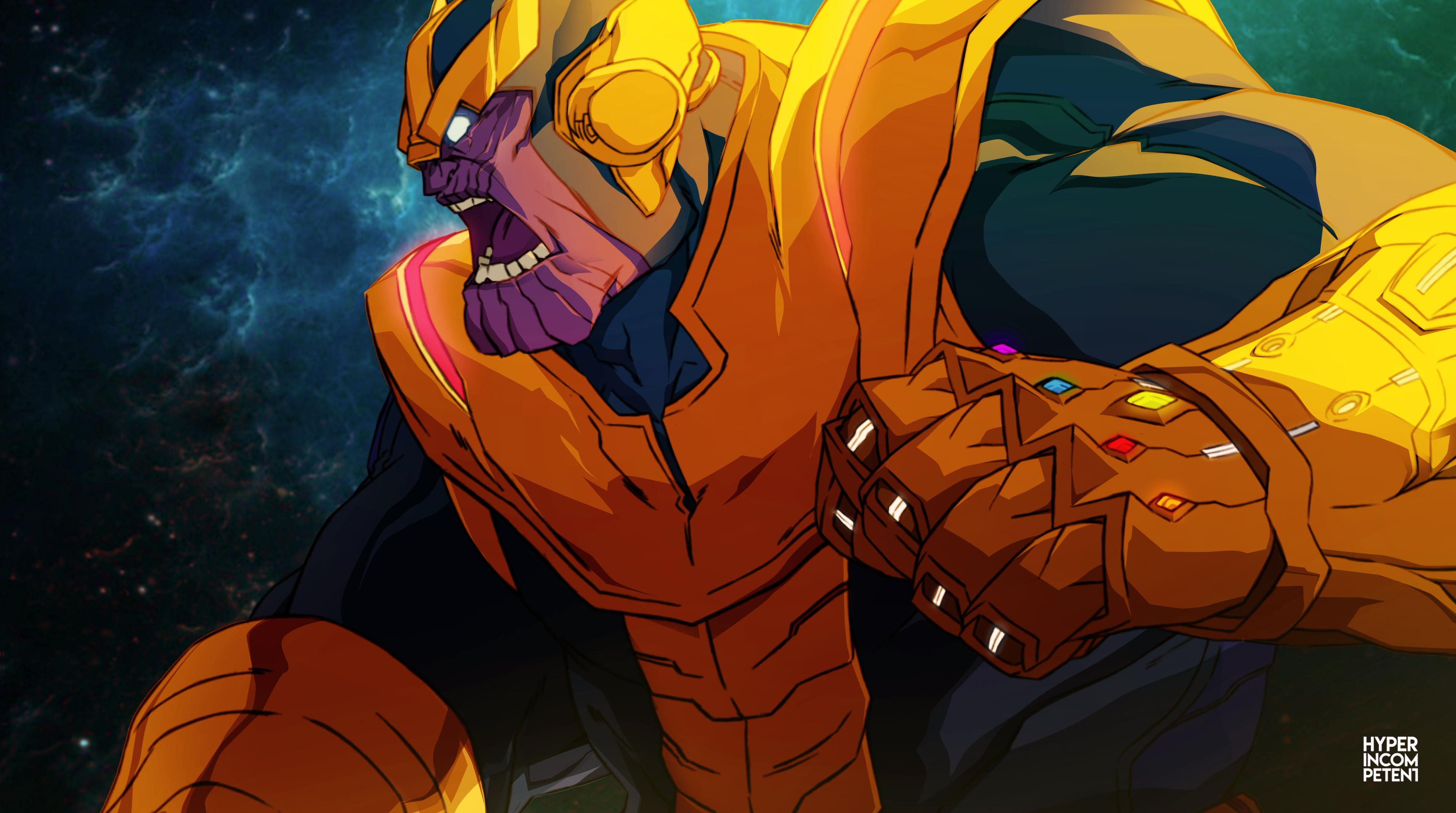 Thanos with the Infinity Gauntlet HD Wallpaper
