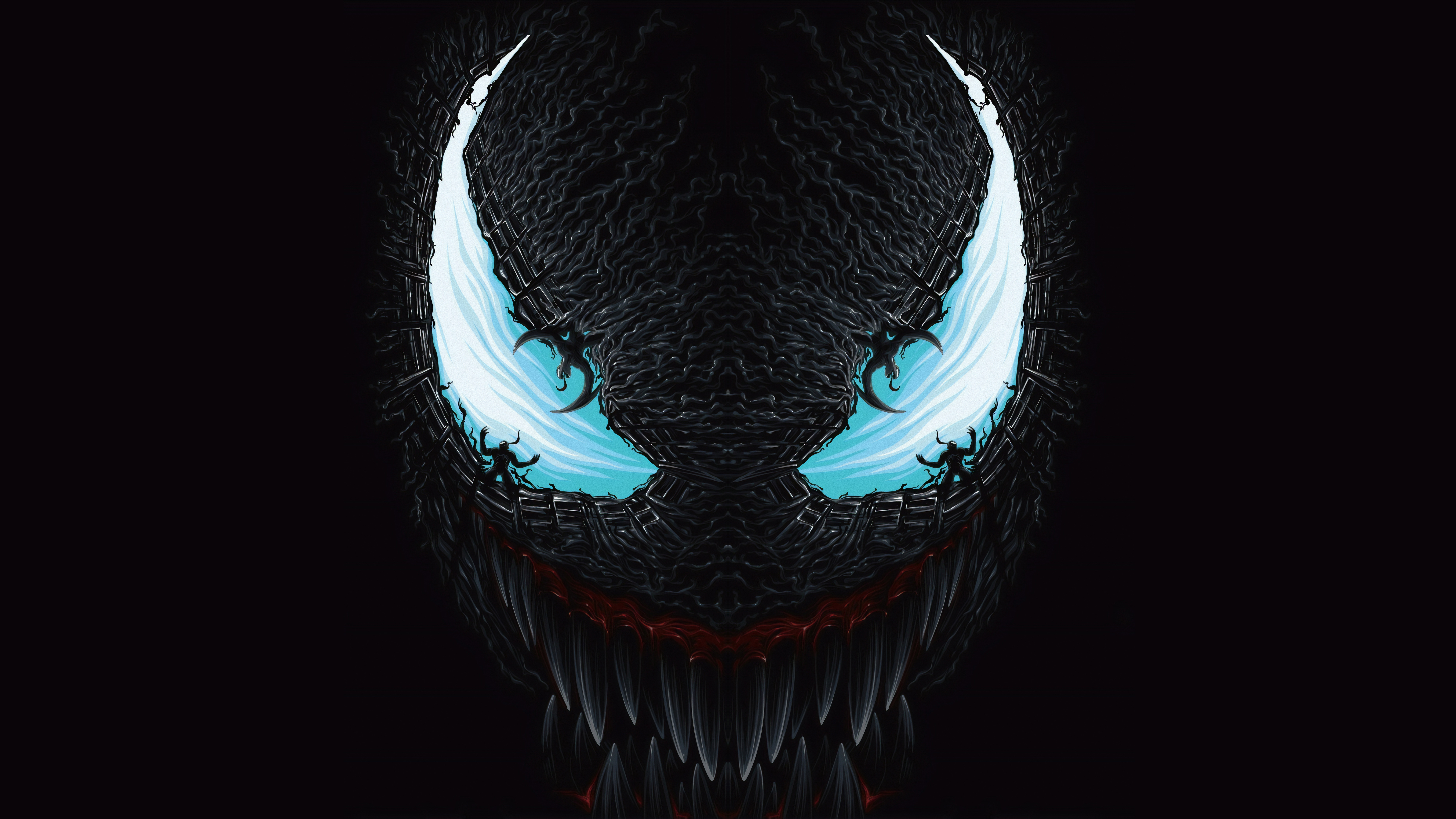 Venom and Riot from Marvel Comics HD Wallpaper