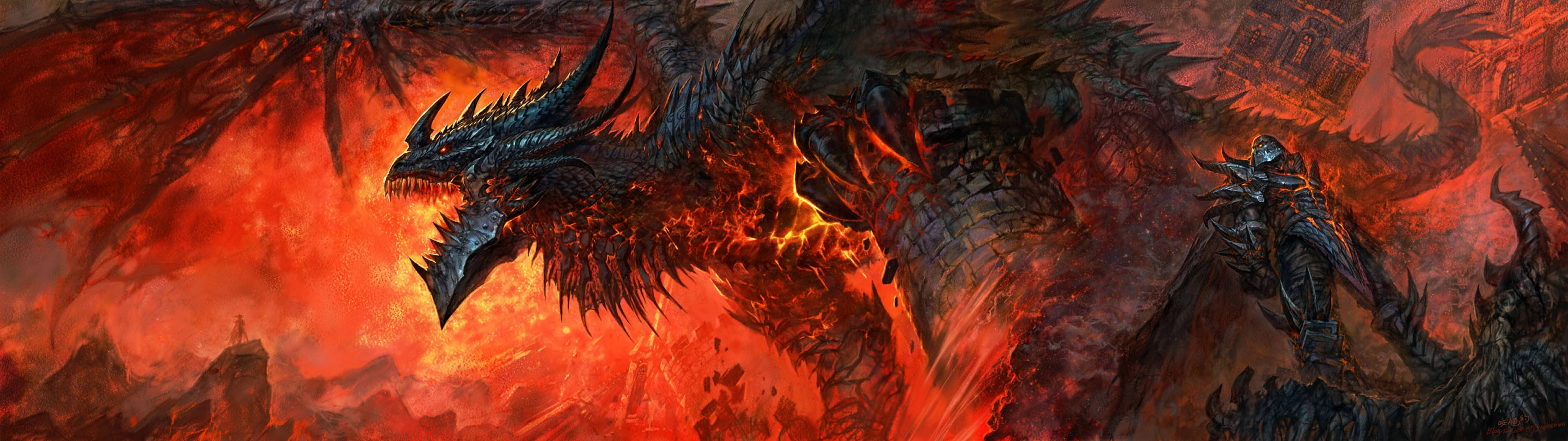Deathwing the Destroyer from World of Warcraft HD Wallpaper