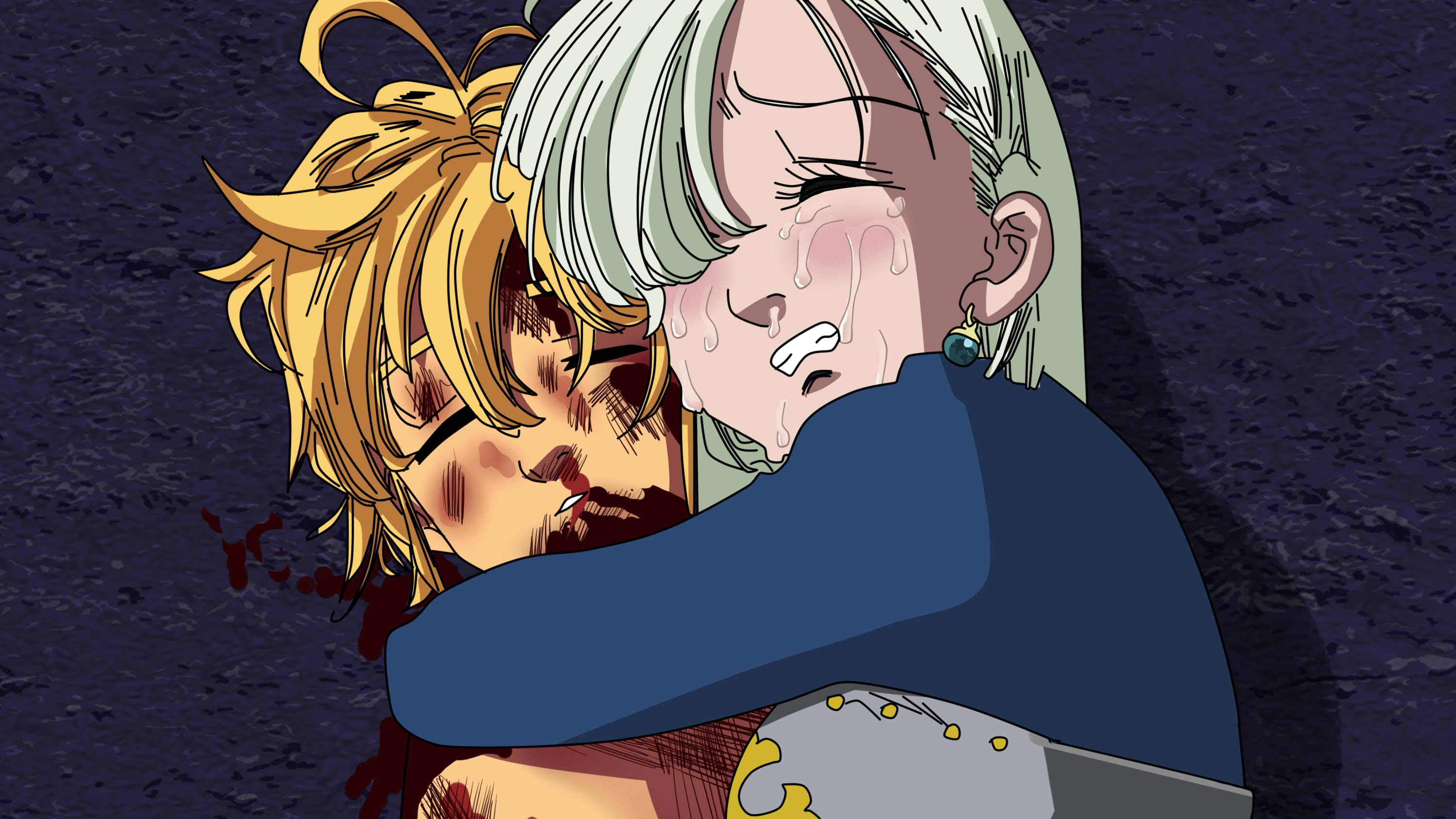 Elizabeth Liones and Meliodas from The Seven Deadly Sins HD Wallpaper