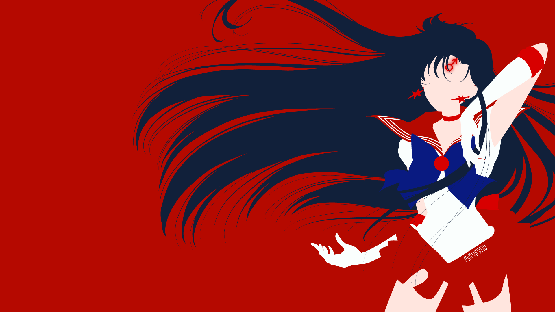 Sailor Mars from Sailor Moon HD Wallpaper