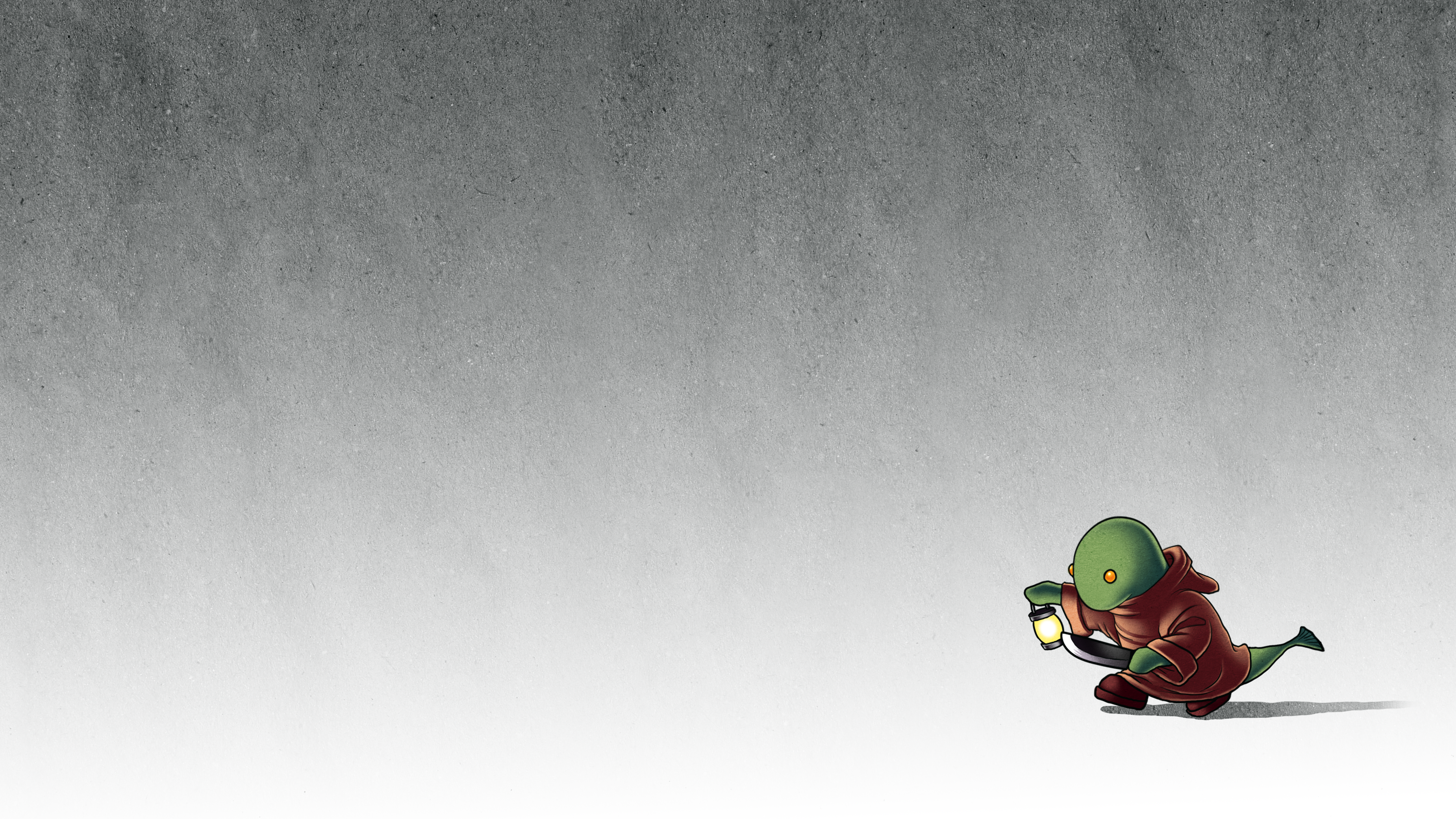 Tonberry from Final Fantasy holding a lantern HD Wallpaper