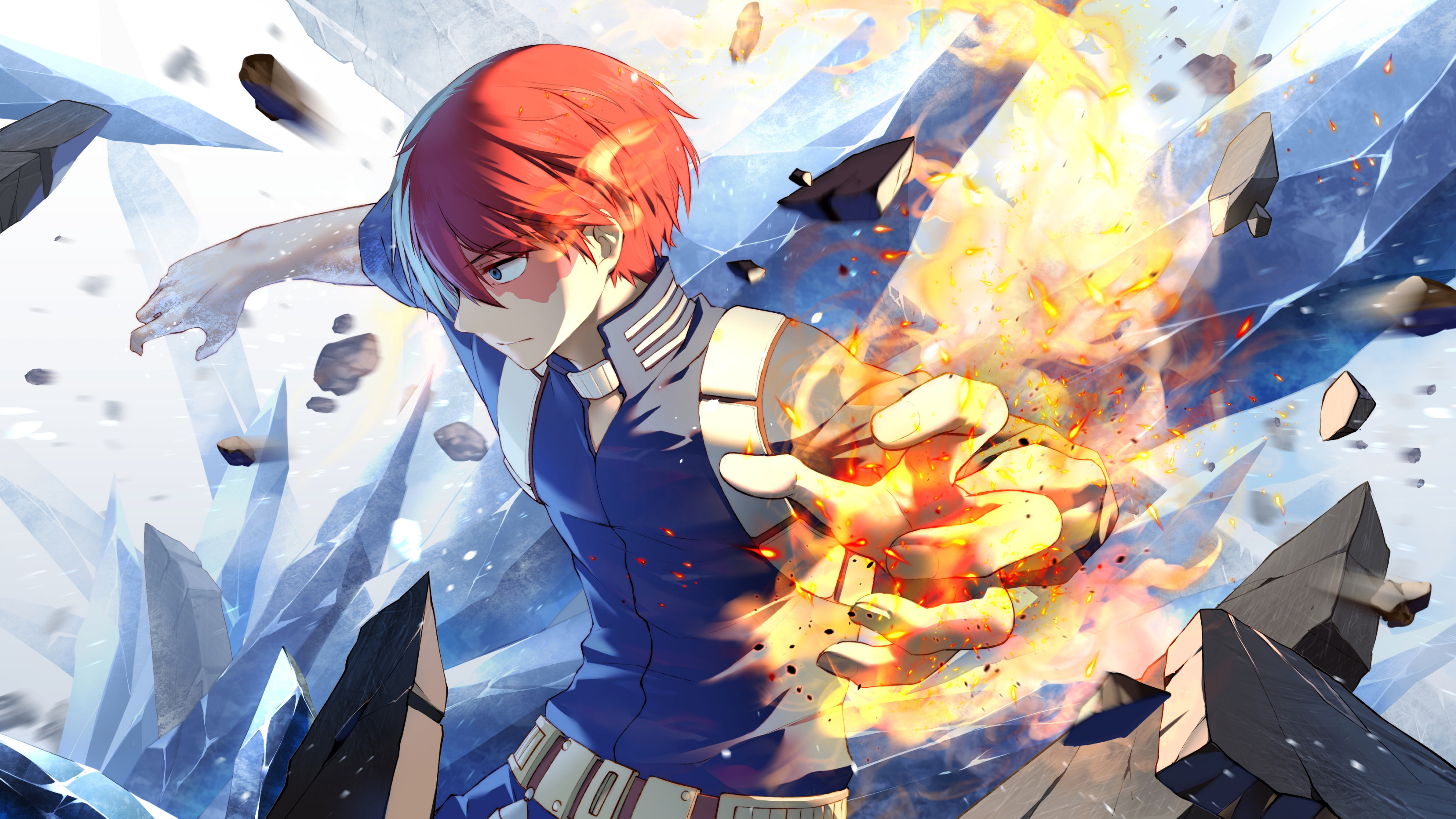Shoto Todoroki from My Hero Academia HD Wallpaper