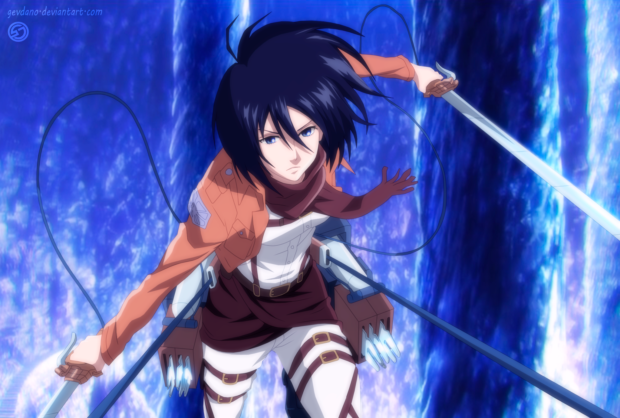 Mikasa Ackerman from Attack on Titan HD Wallpaper