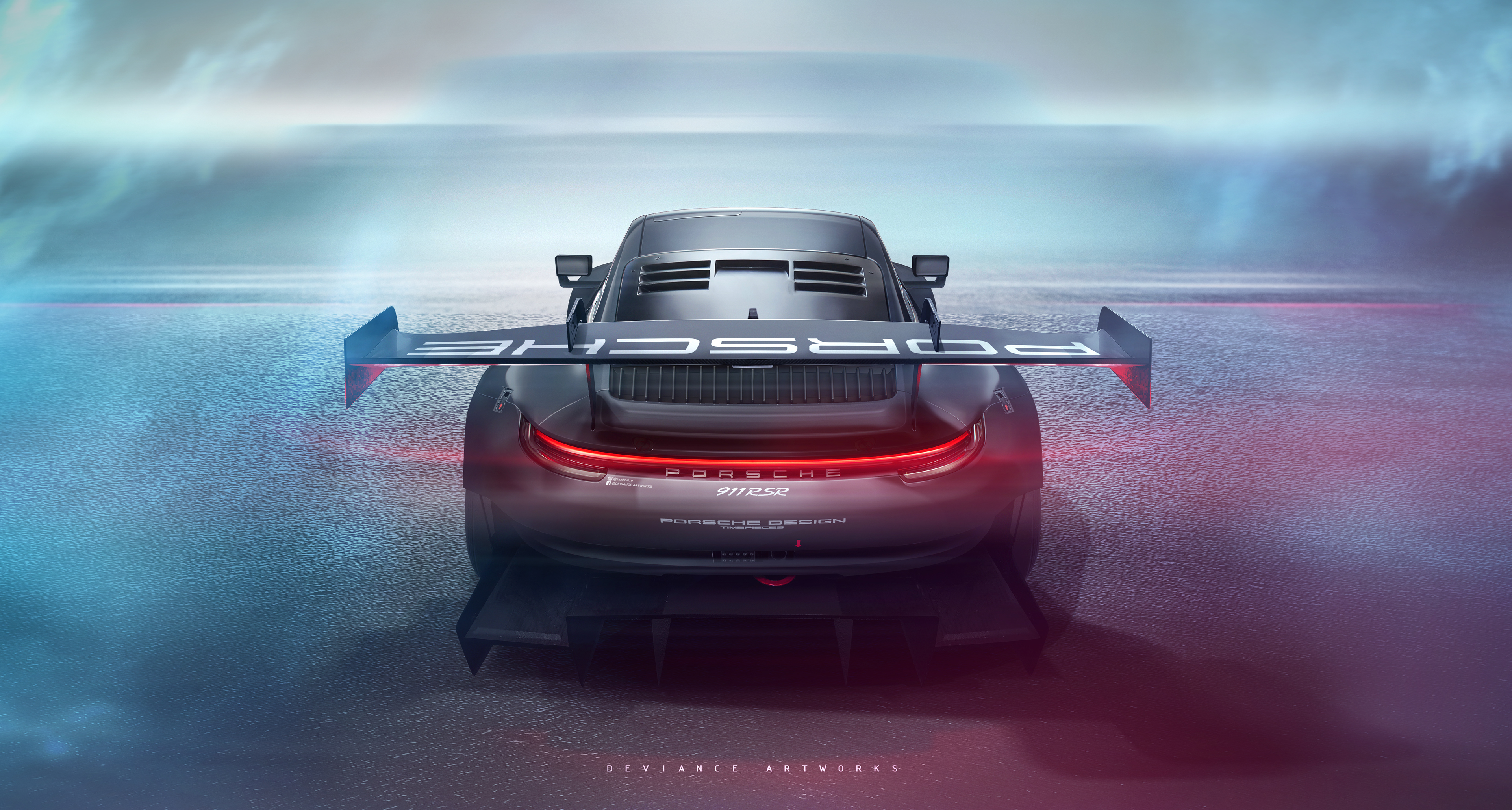 4K Porsche 911 RSR from Porsche Design HD Wallpaper