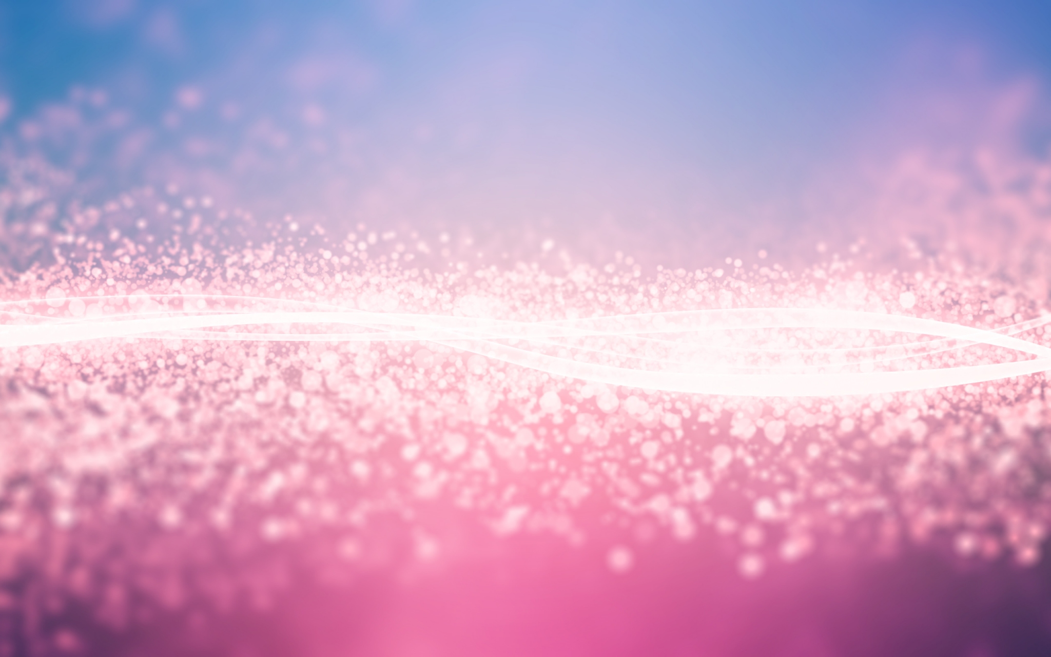 Pink and blue bokeh with light streaks HD Wallpaper