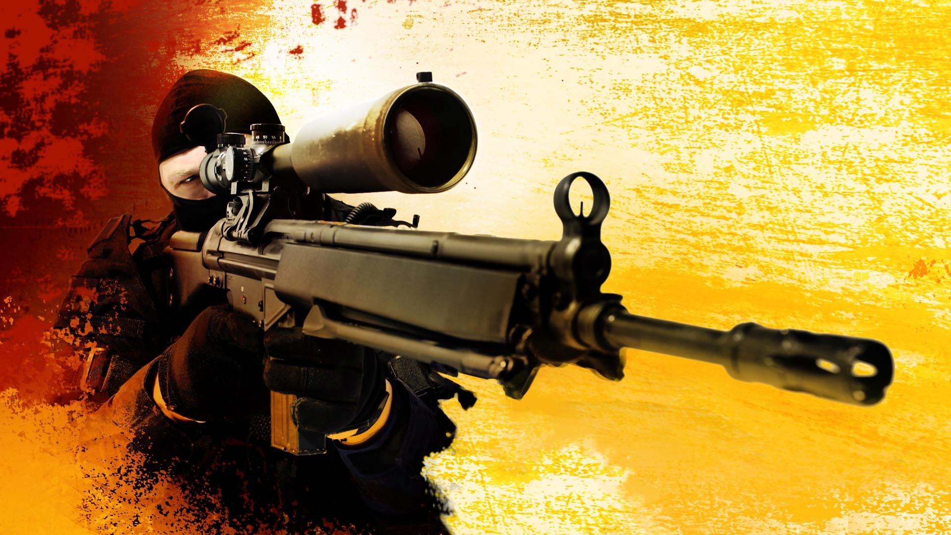Counter-Strike: Global Offensive sniper aiming HD Wallpaper