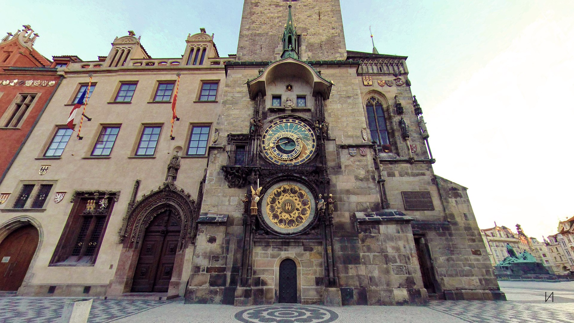 Prague Astronomical Clock HD Wallpaper