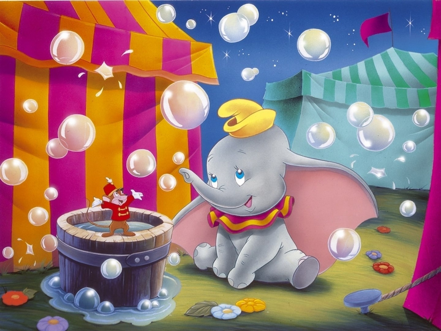 Dumbo and Timothy Q. Mouse at the Circus HD Wallpaper