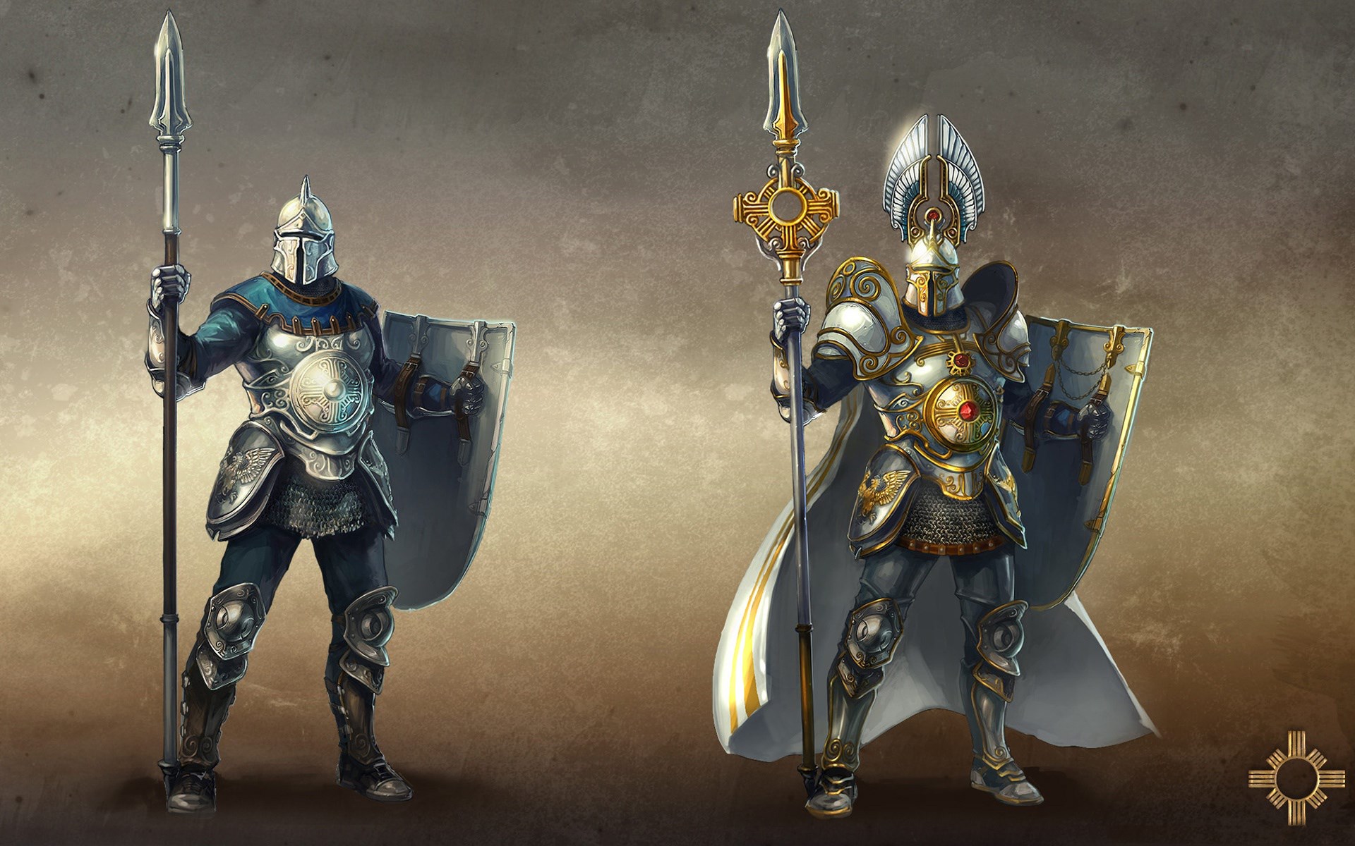 Two knights from Might and Magic Heroes VI HD Wallpaper