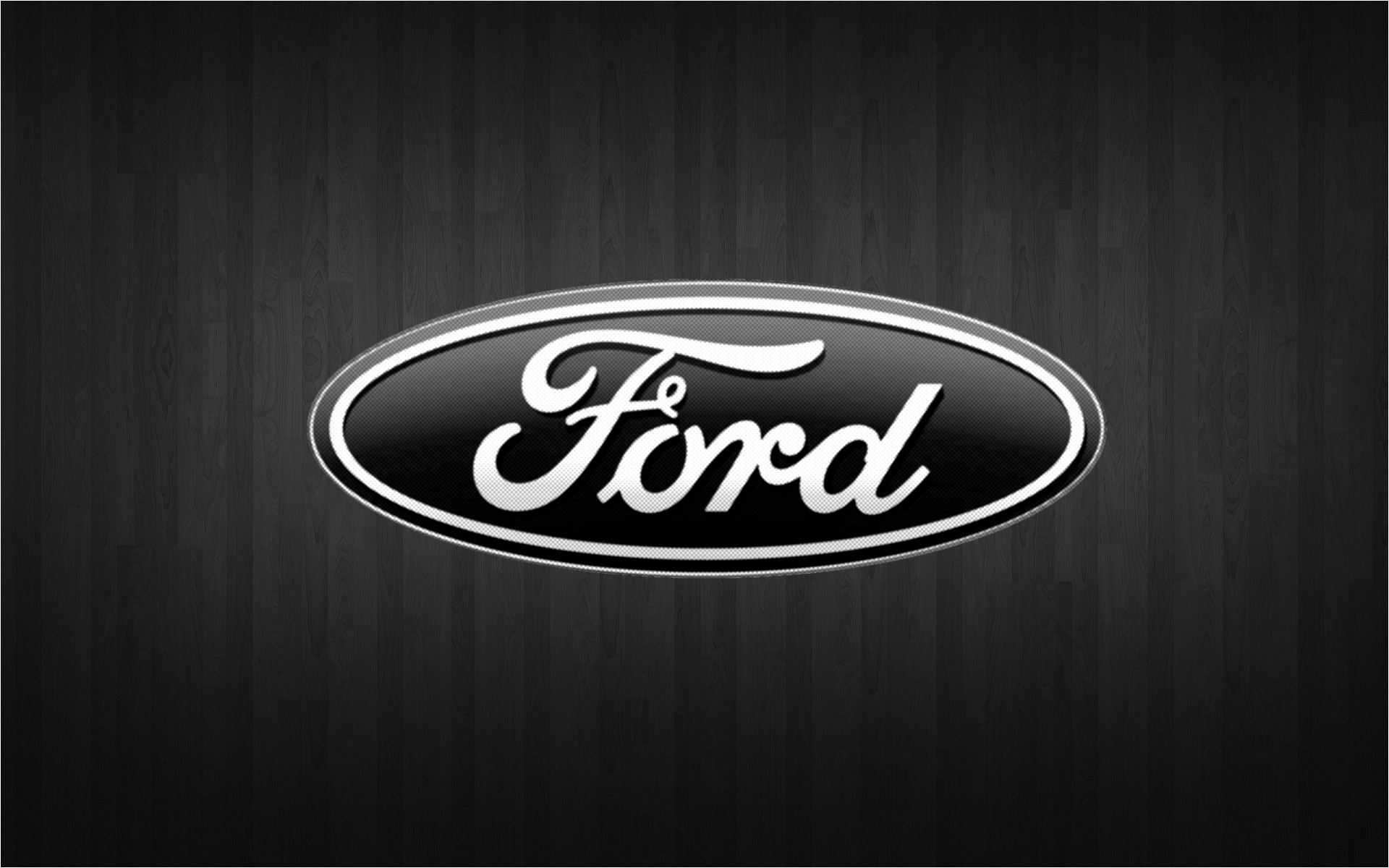 Ford logo on a dark wood background HD Wallpaper