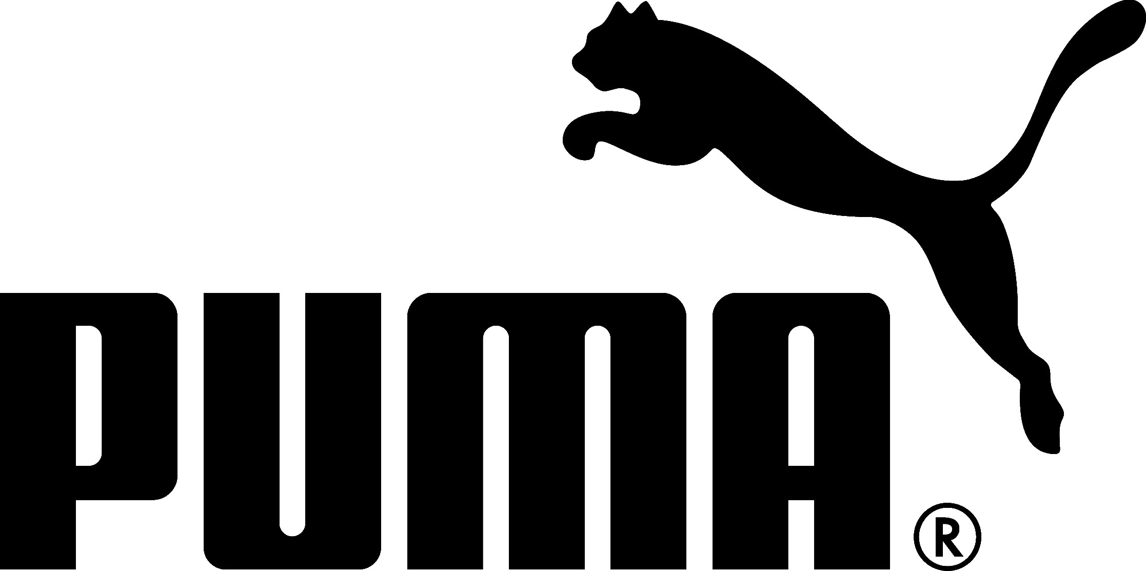 Puma logo with leaping cat and text HD Wallpaper