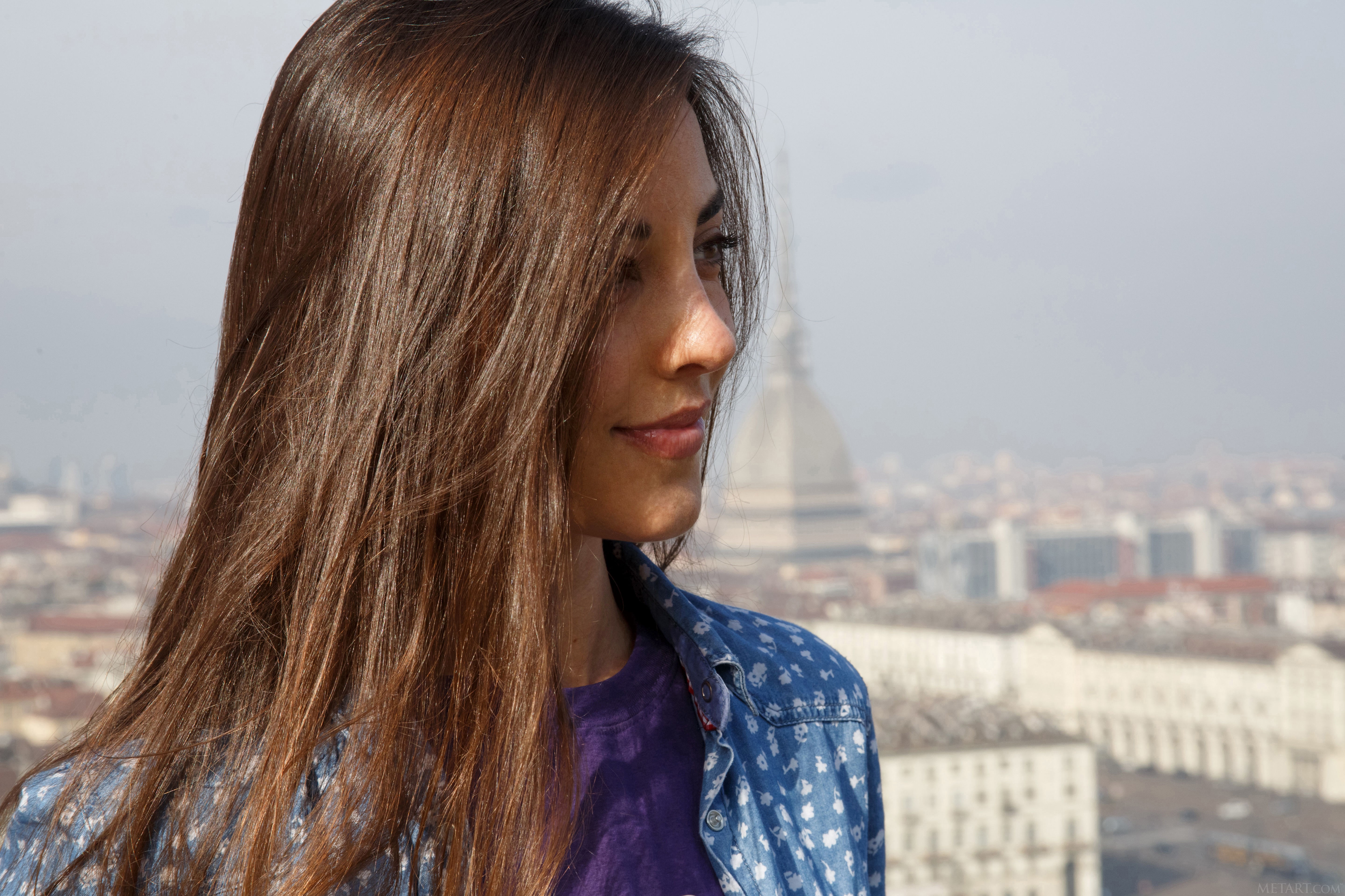 Lorena Garcia Over Cityscape HD Wallpaper