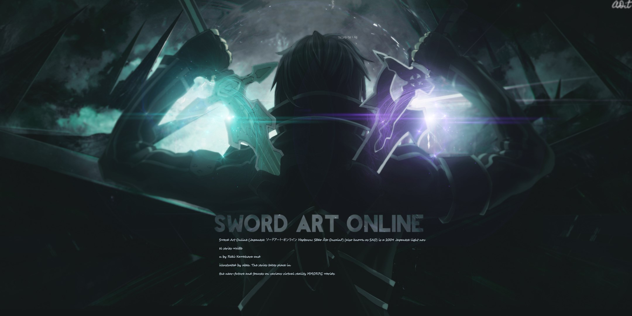 Kirito from Sword Art Online with dual swords HD Wallpaper