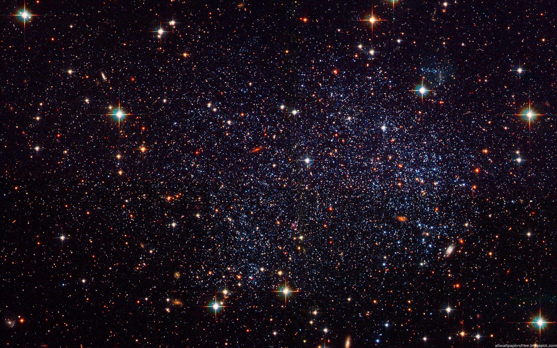 Deep space filled with stars and galaxies HD Wallpaper