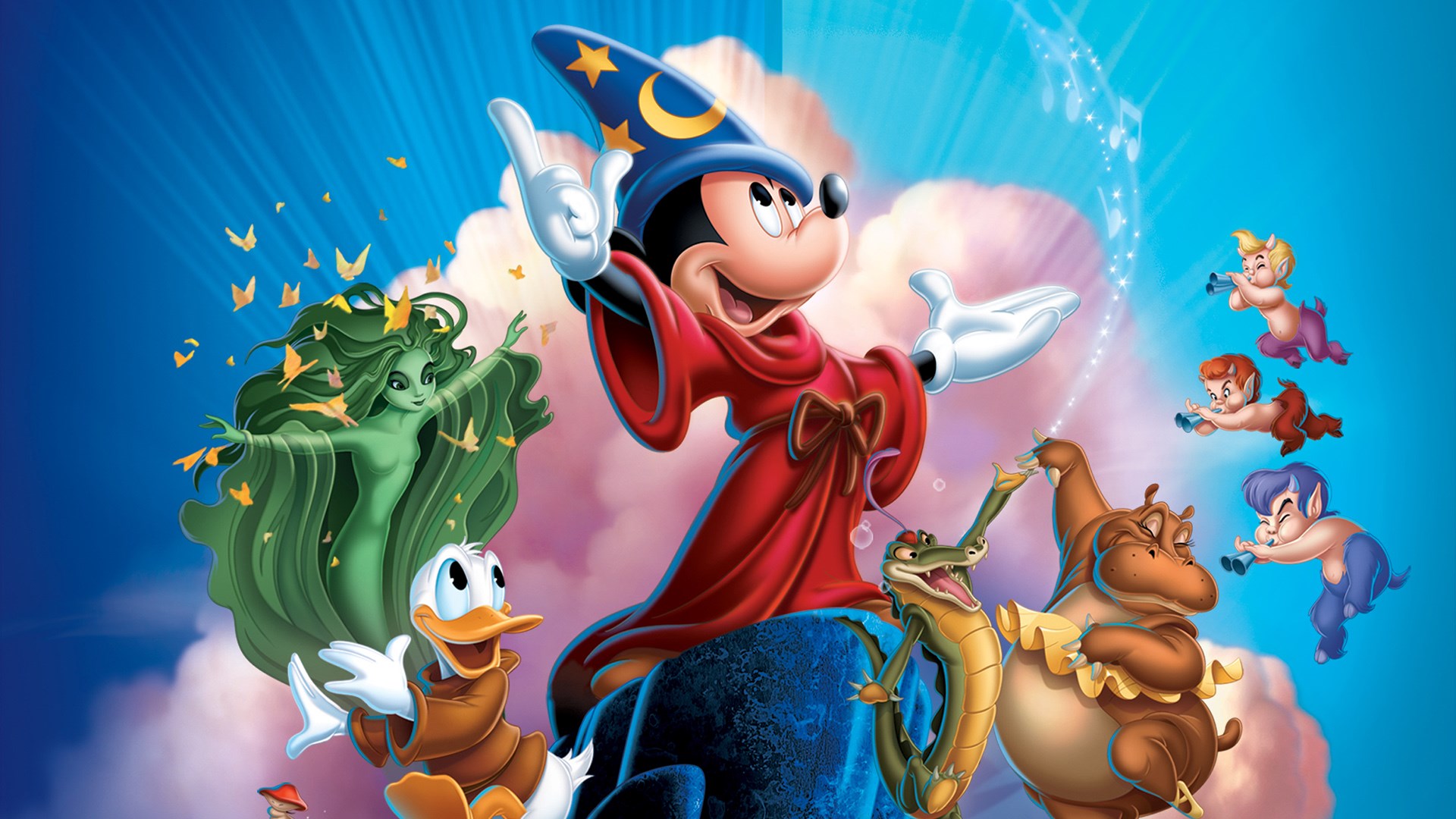 Mickey Mouse as the Sorcerer's Apprentice from Fantasia 2000 HD Wallpaper