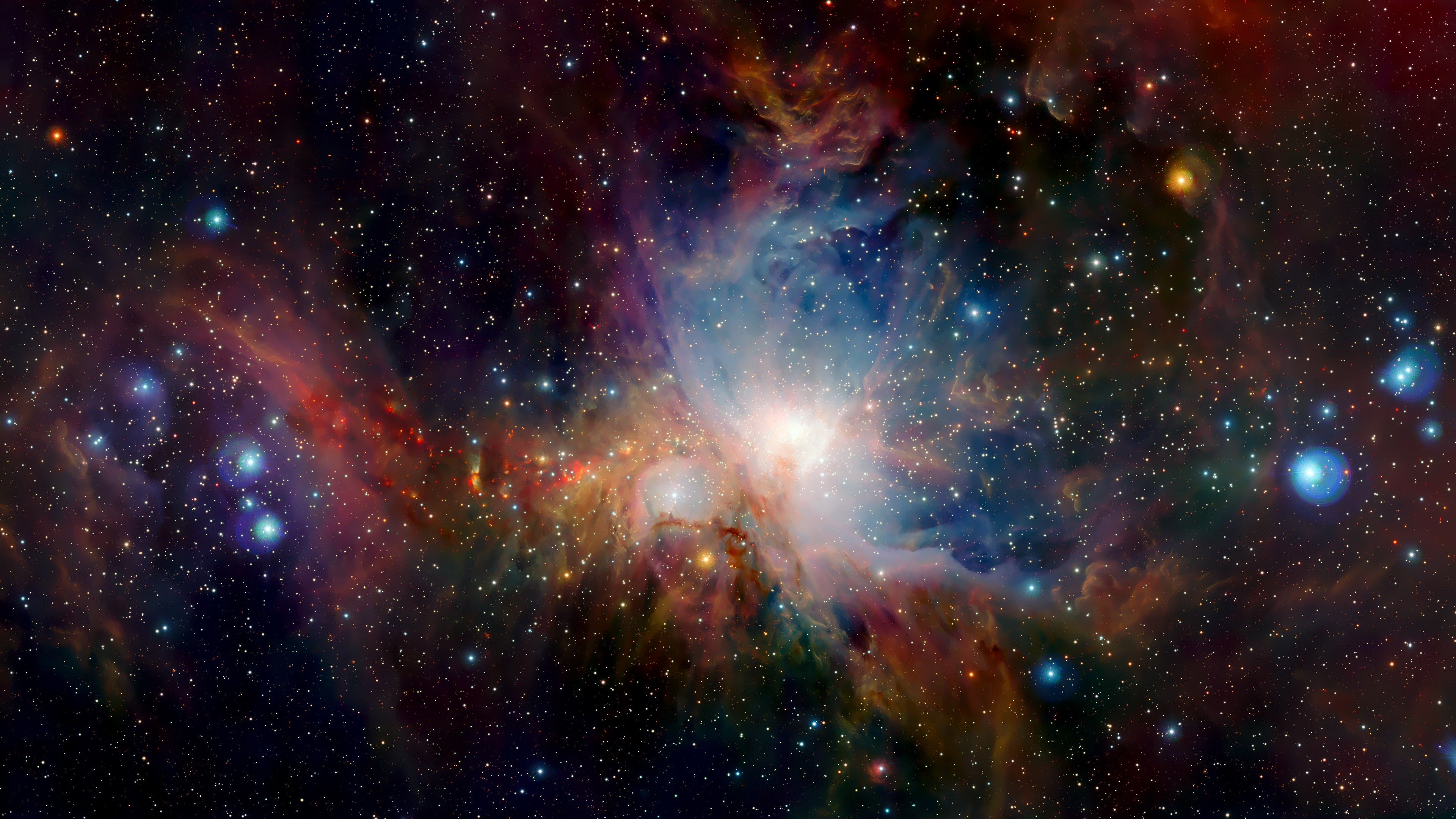 4K Nebula and Stars Download HD Wallpaper