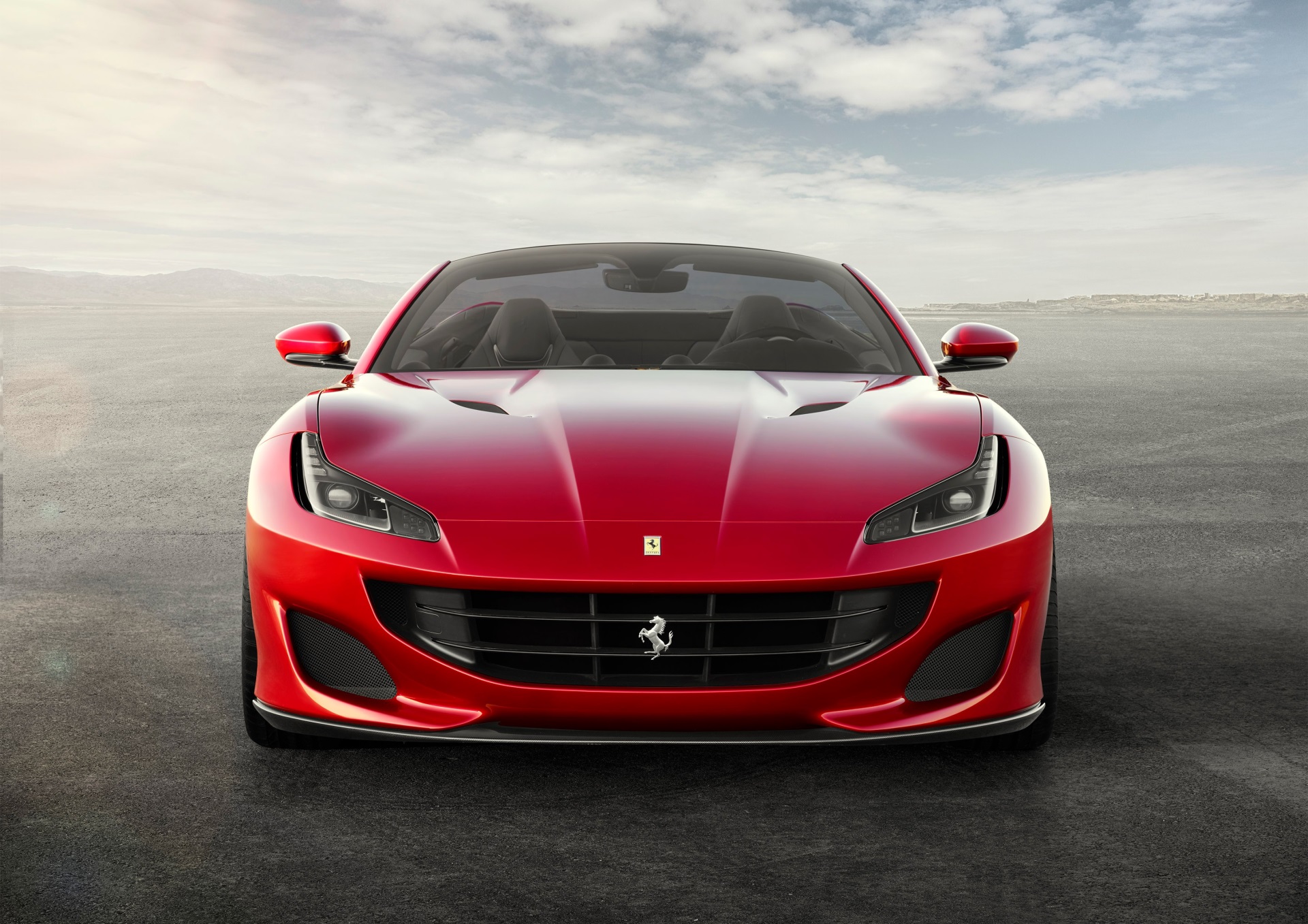 Red Ferrari 812 Superfast Front View HD Wallpaper