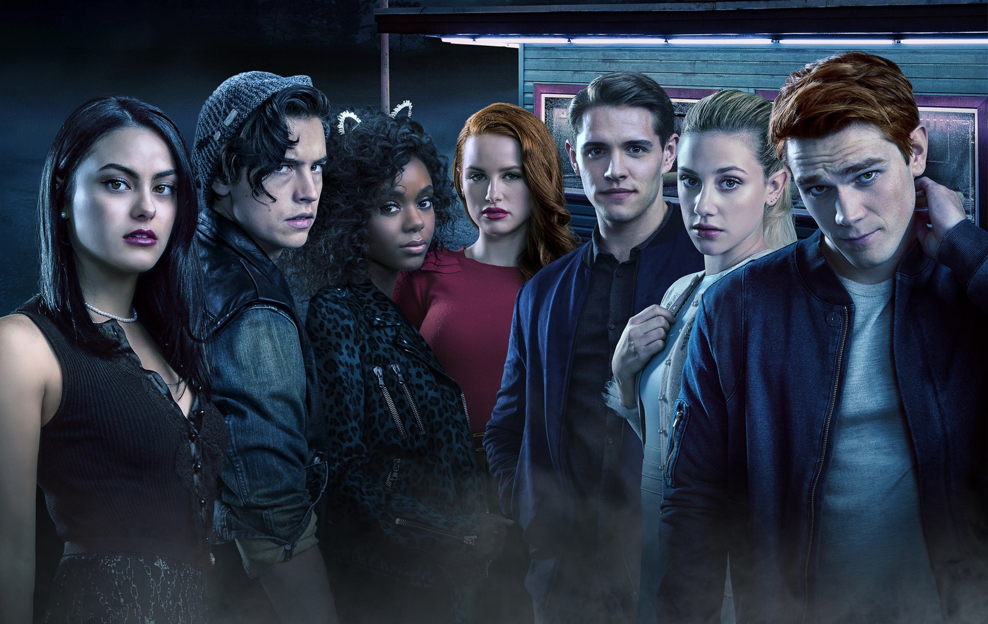 Riverdale characters group portrait HD Wallpaper