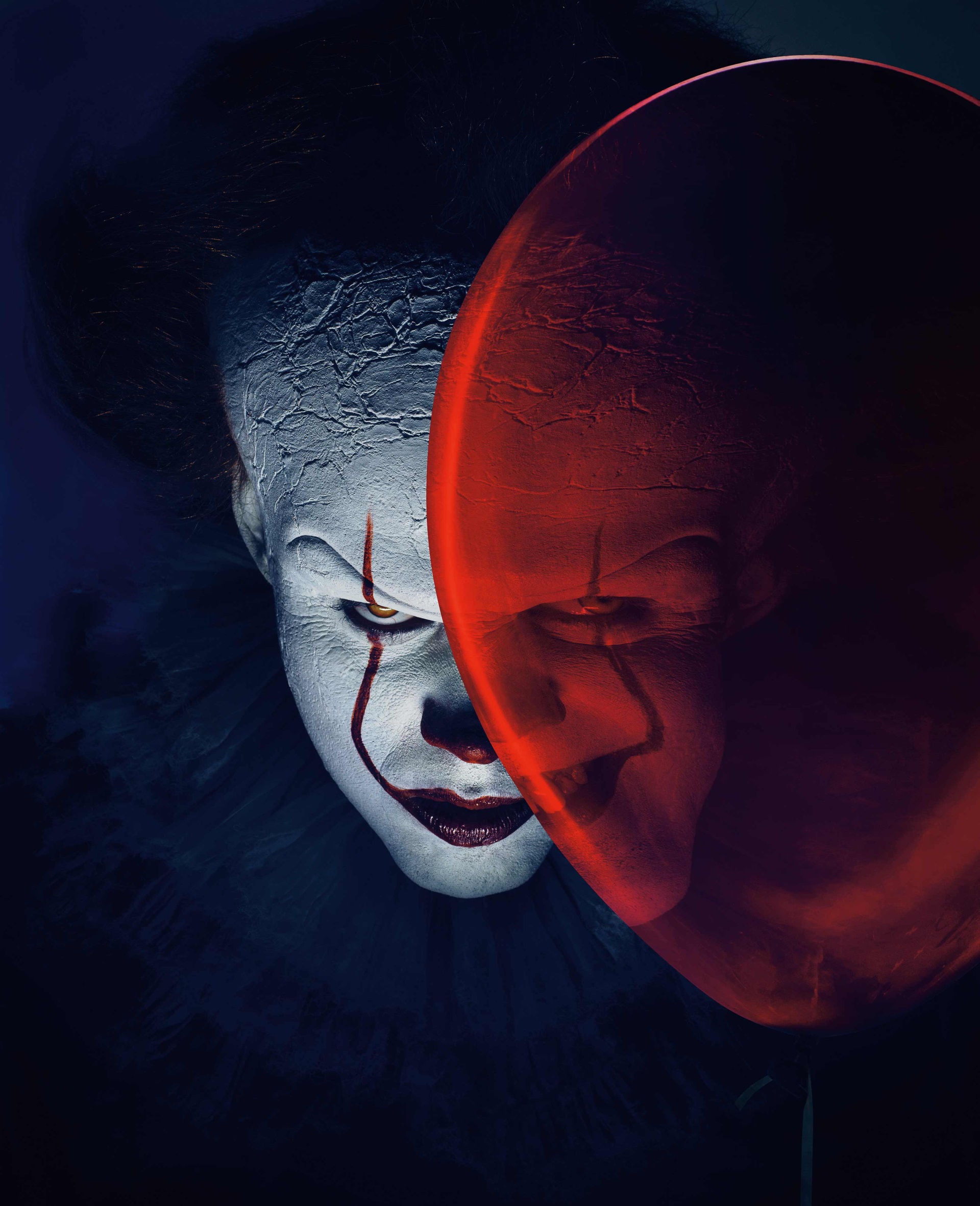 Pennywise the Dancing Clown from It with a red balloon HD Wallpaper