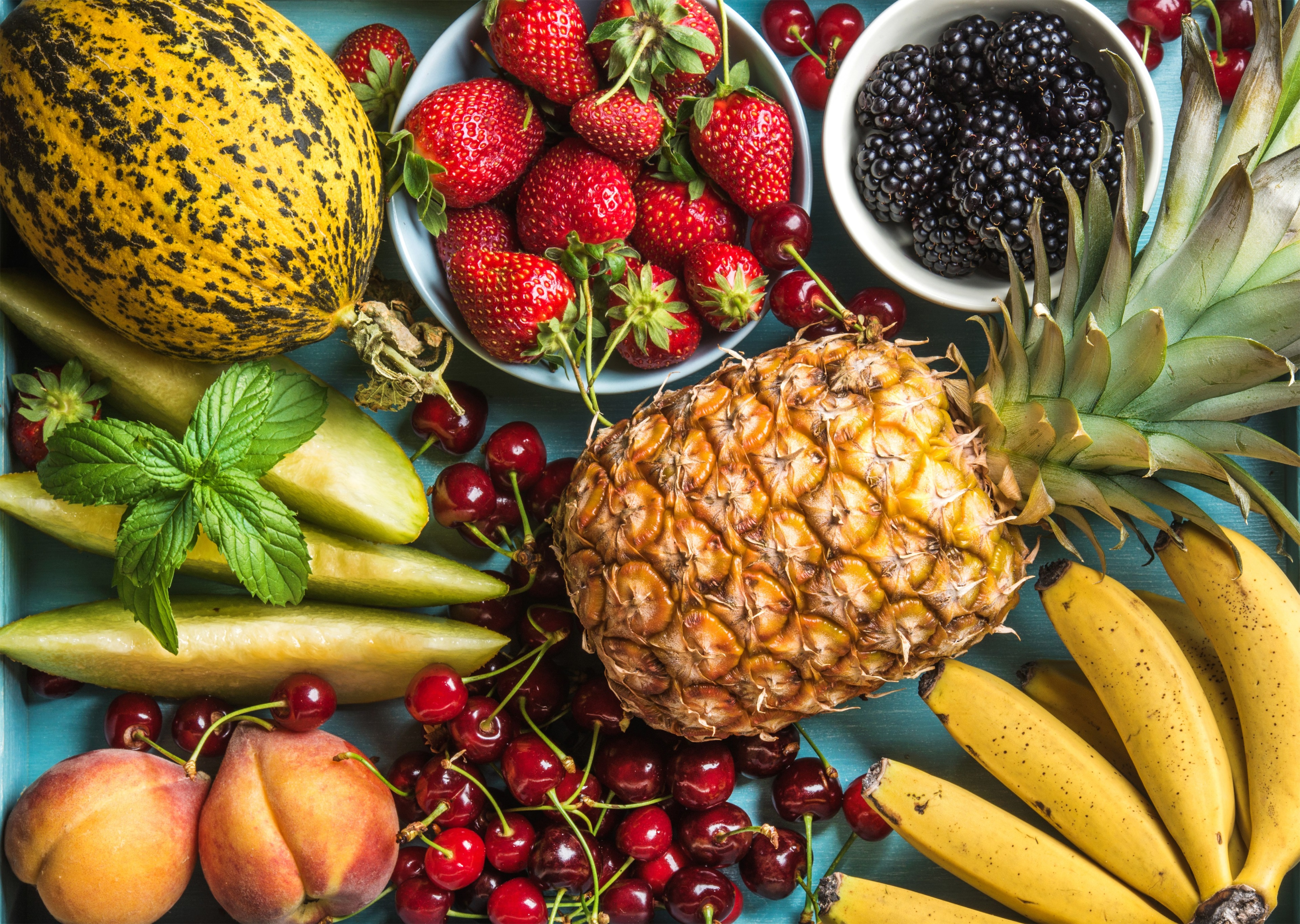 Assortment of Fresh Fruits HD Wallpaper