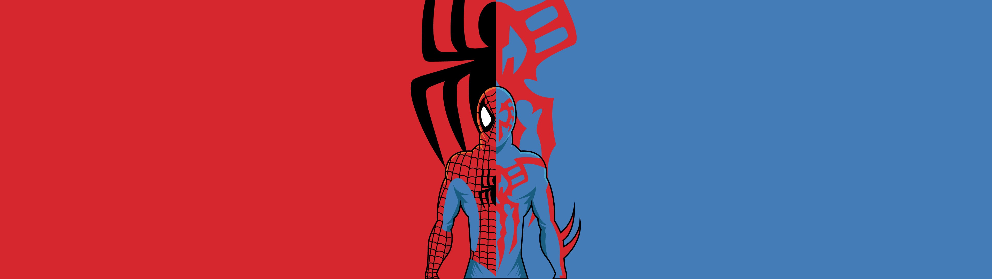 Spider-Man split design HD Wallpaper