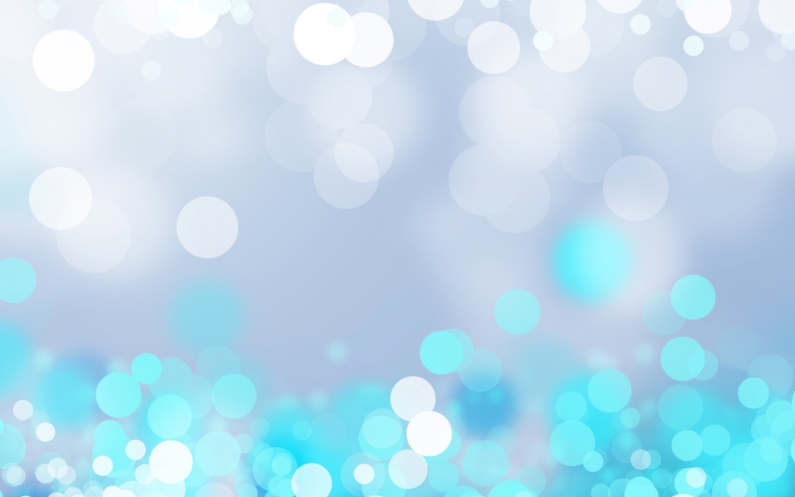 Abstract blue and white bokeh lights HD Wallpaper