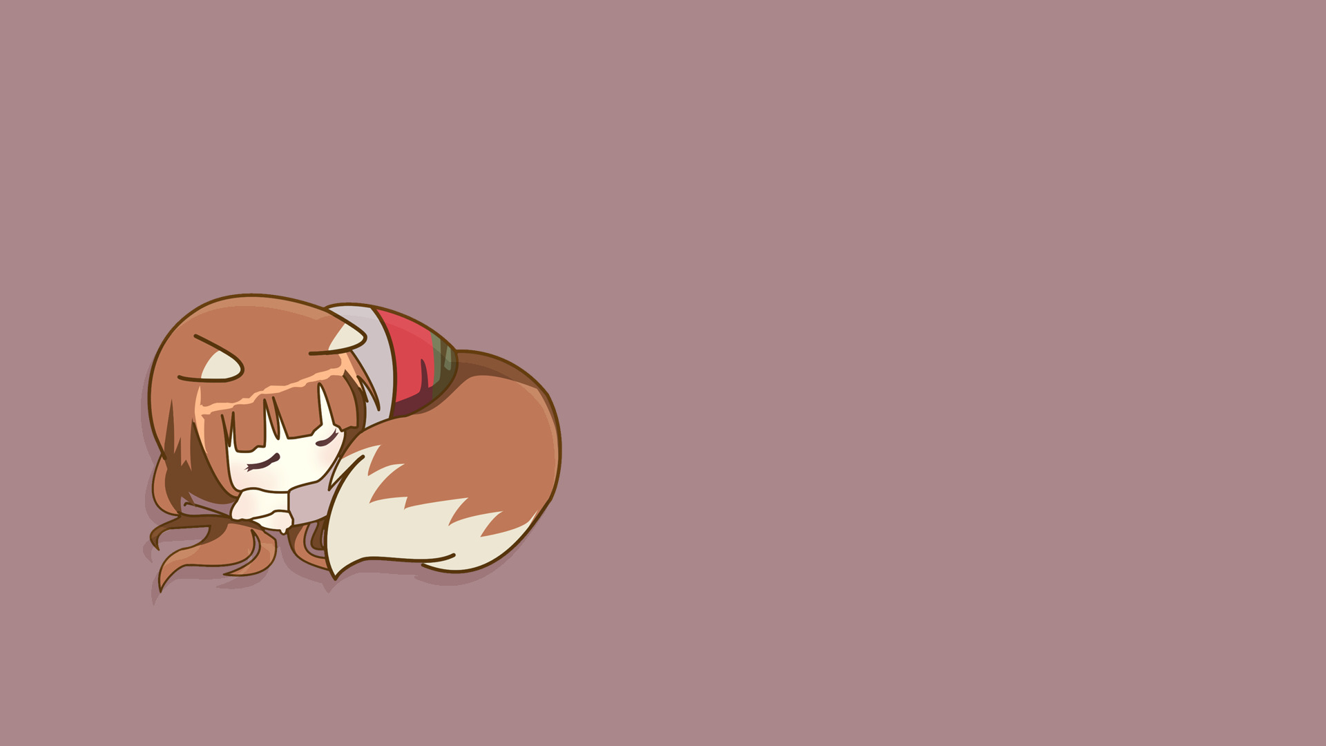 Holo from Spice and Wolf sleeping HD Wallpaper