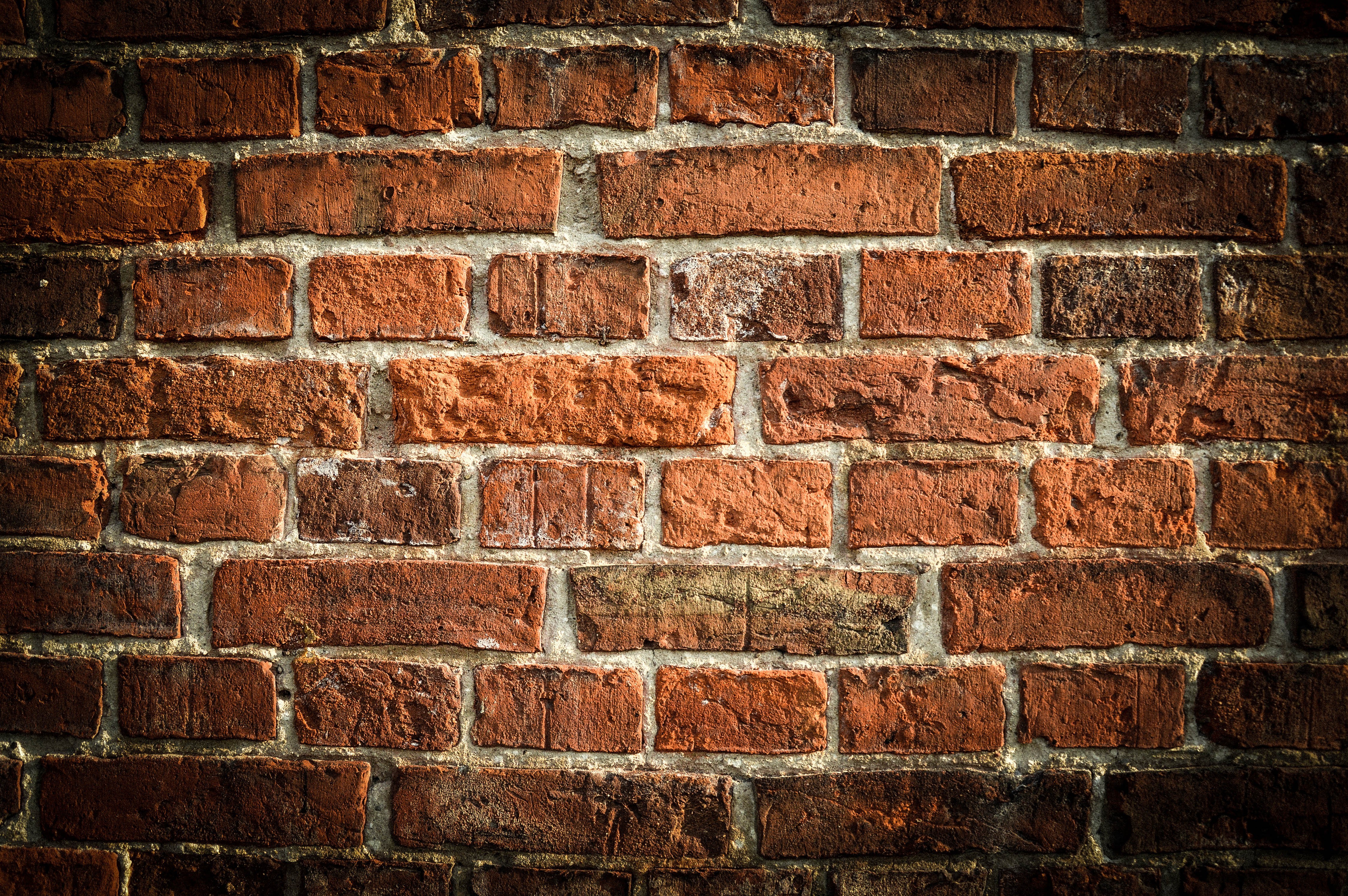 Rustic Orange Brick Wall Texture HD Wallpaper