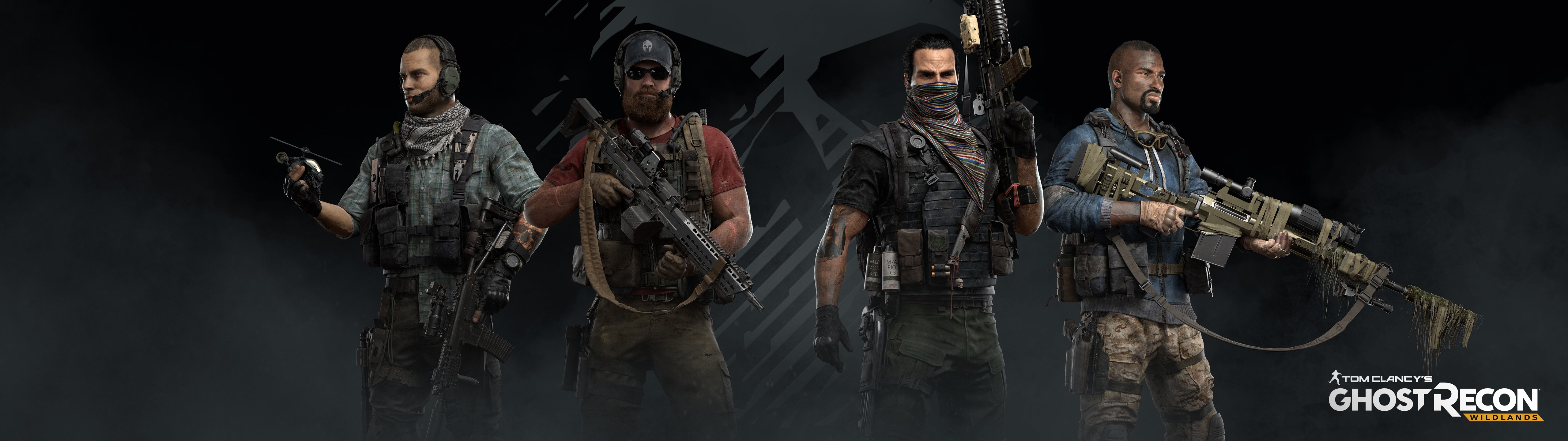 Ghost Recon Wildlands characters with weapons HD Wallpaper