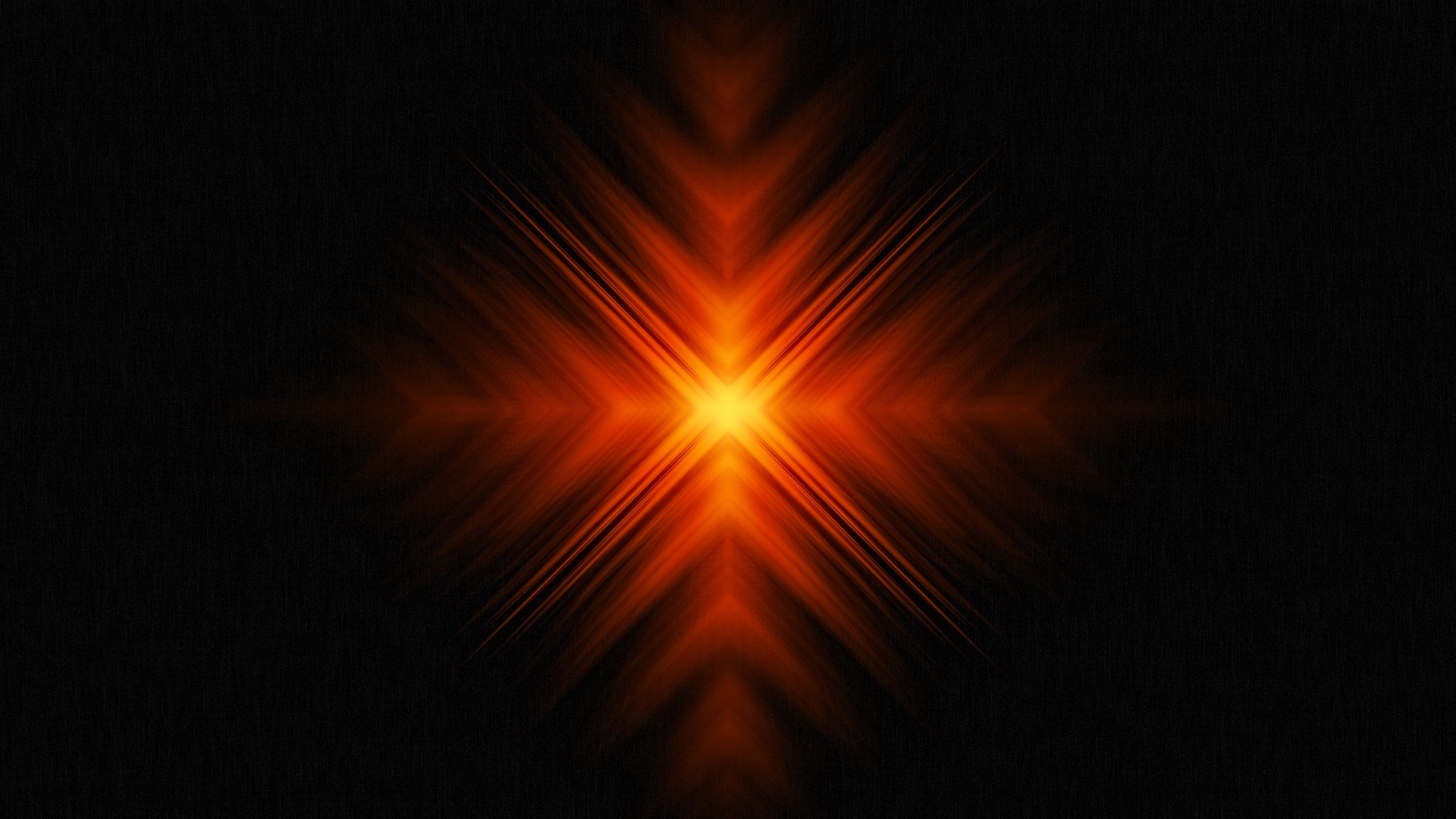 Orange Abstract Glowing Light with Lens Distortion HD Wallpaper
