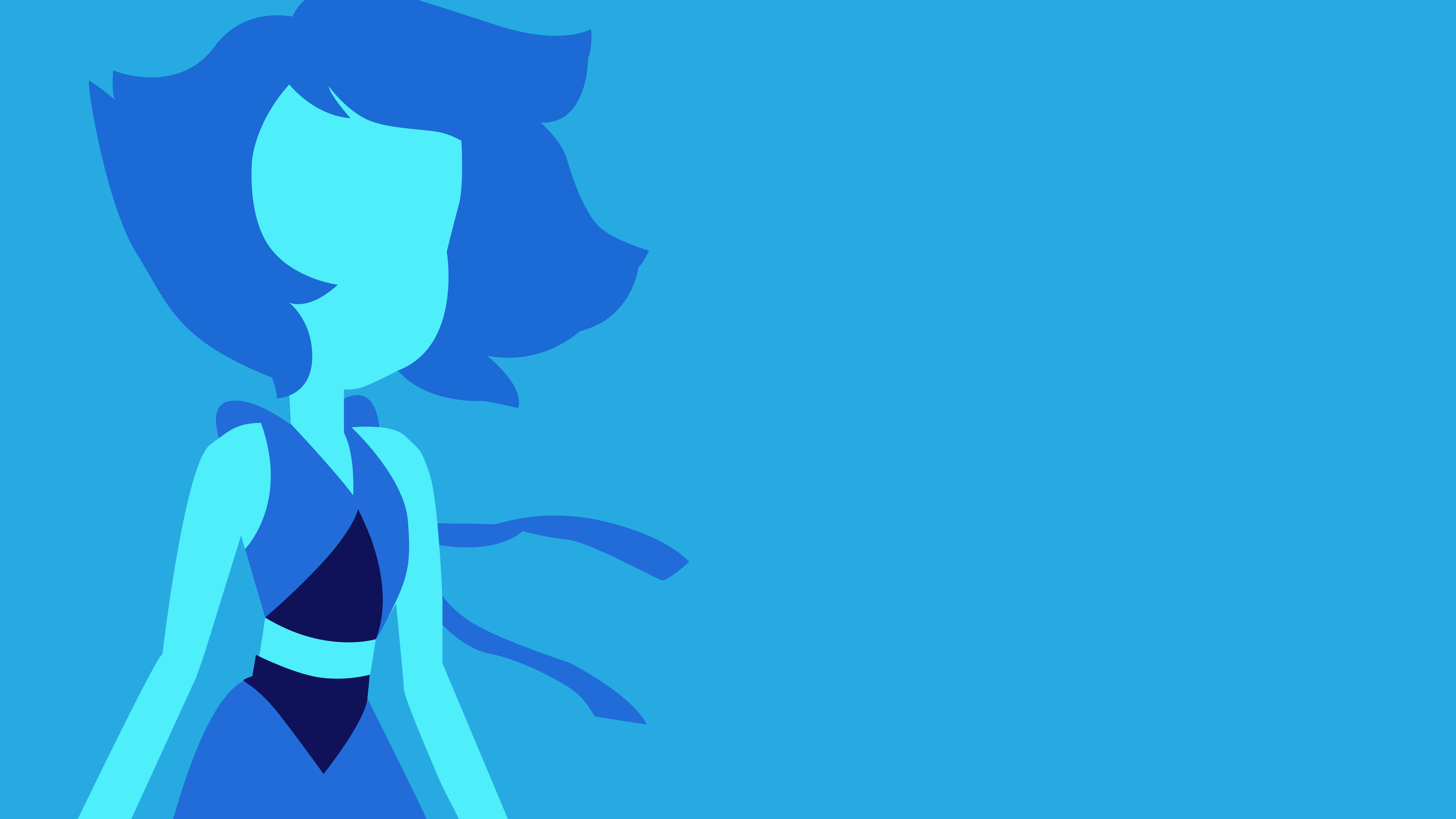 Lapis Lazuli from Steven Universe minimalism HD Wallpaper