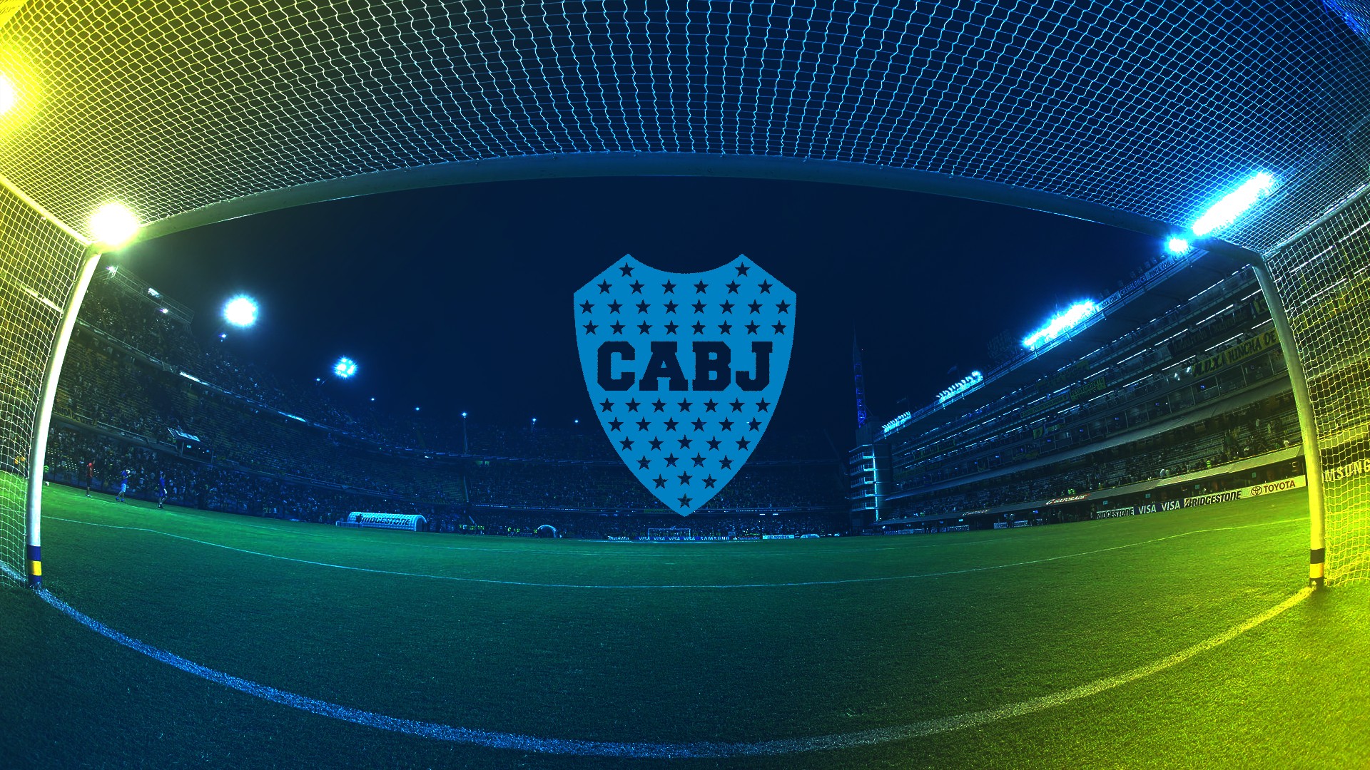 Boca Juniors stadium at night HD Wallpaper