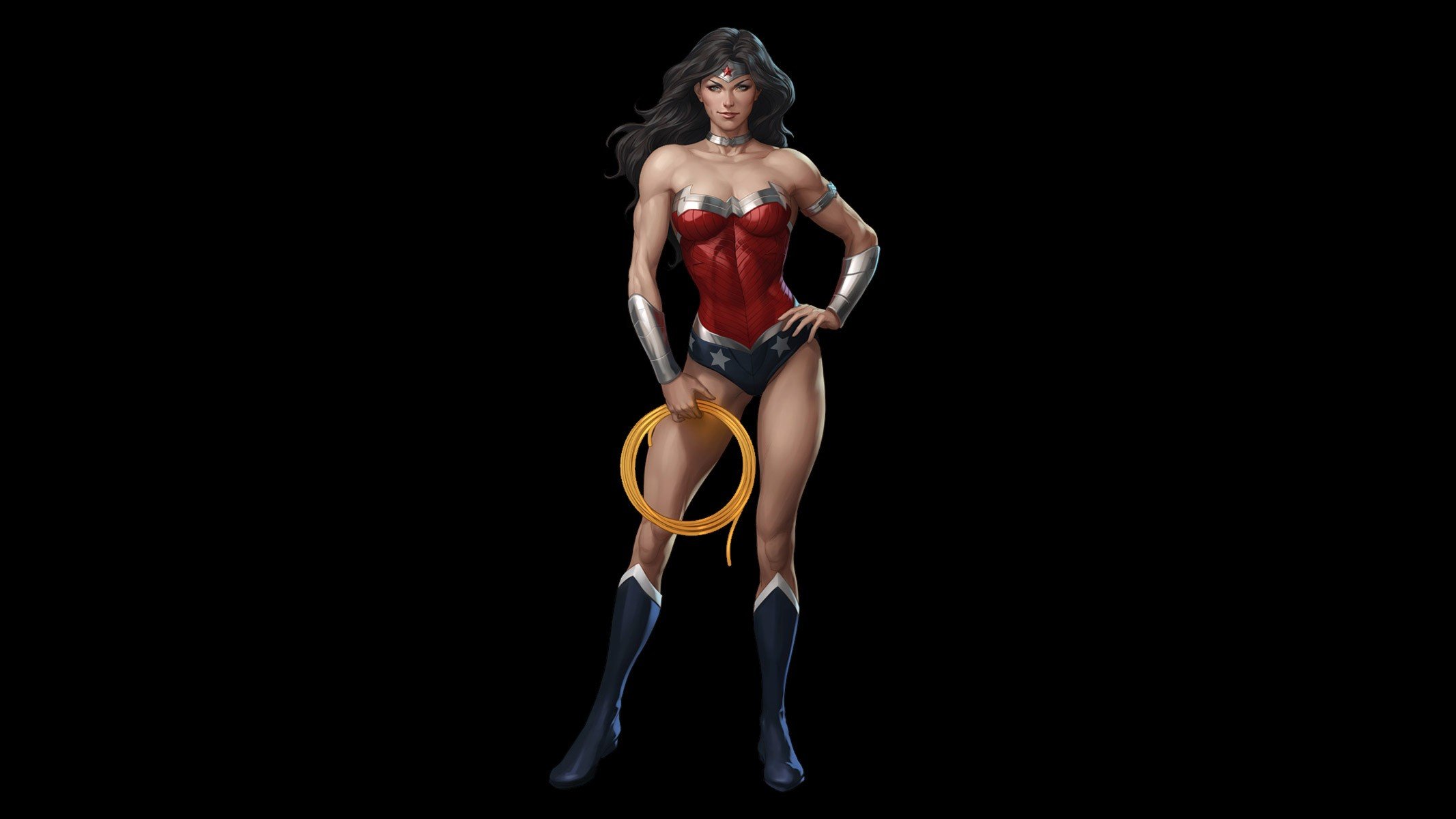 Wonder Woman holding the Lasso of Truth HD Wallpaper