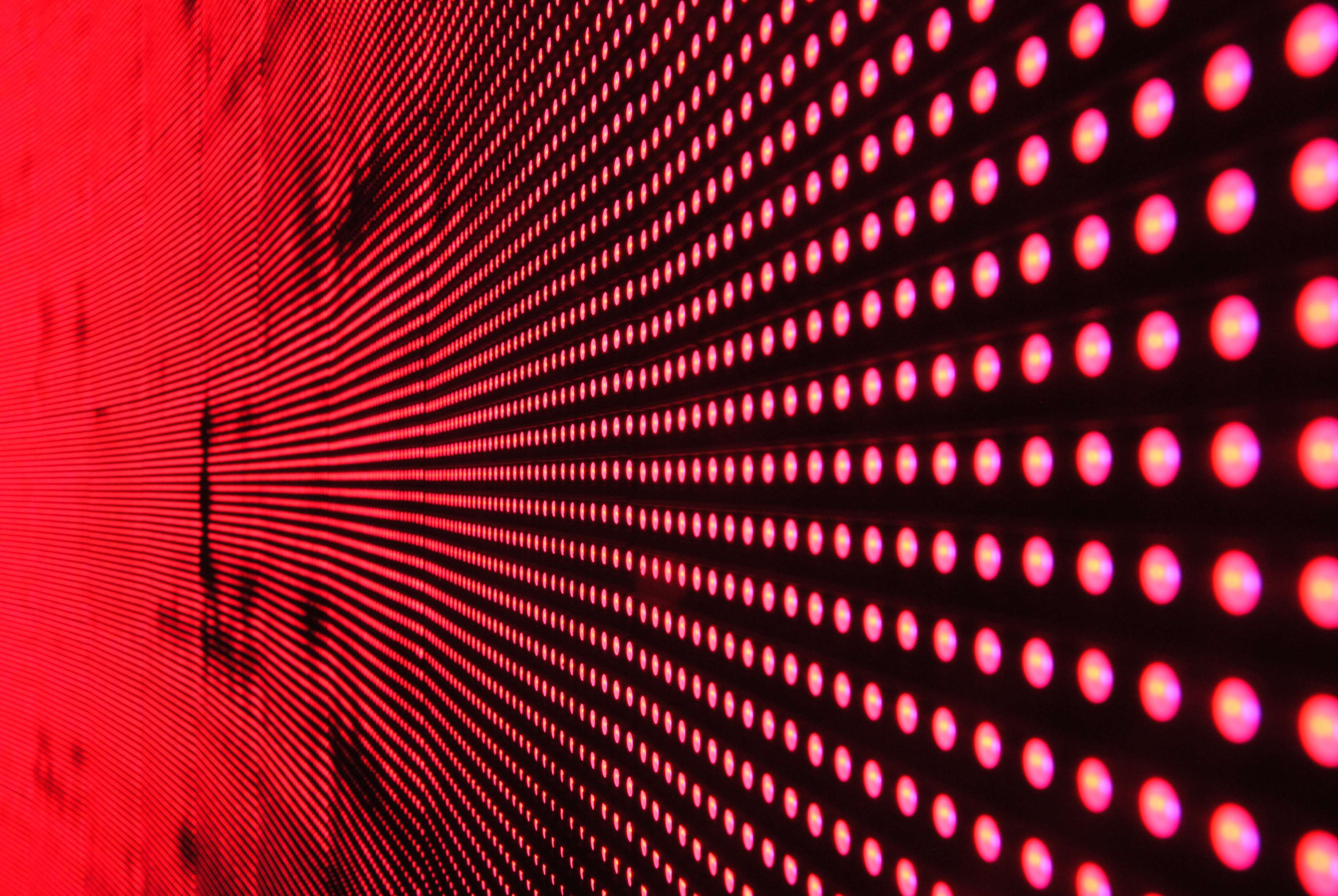 Red LED lights pattern texture HD Wallpaper
