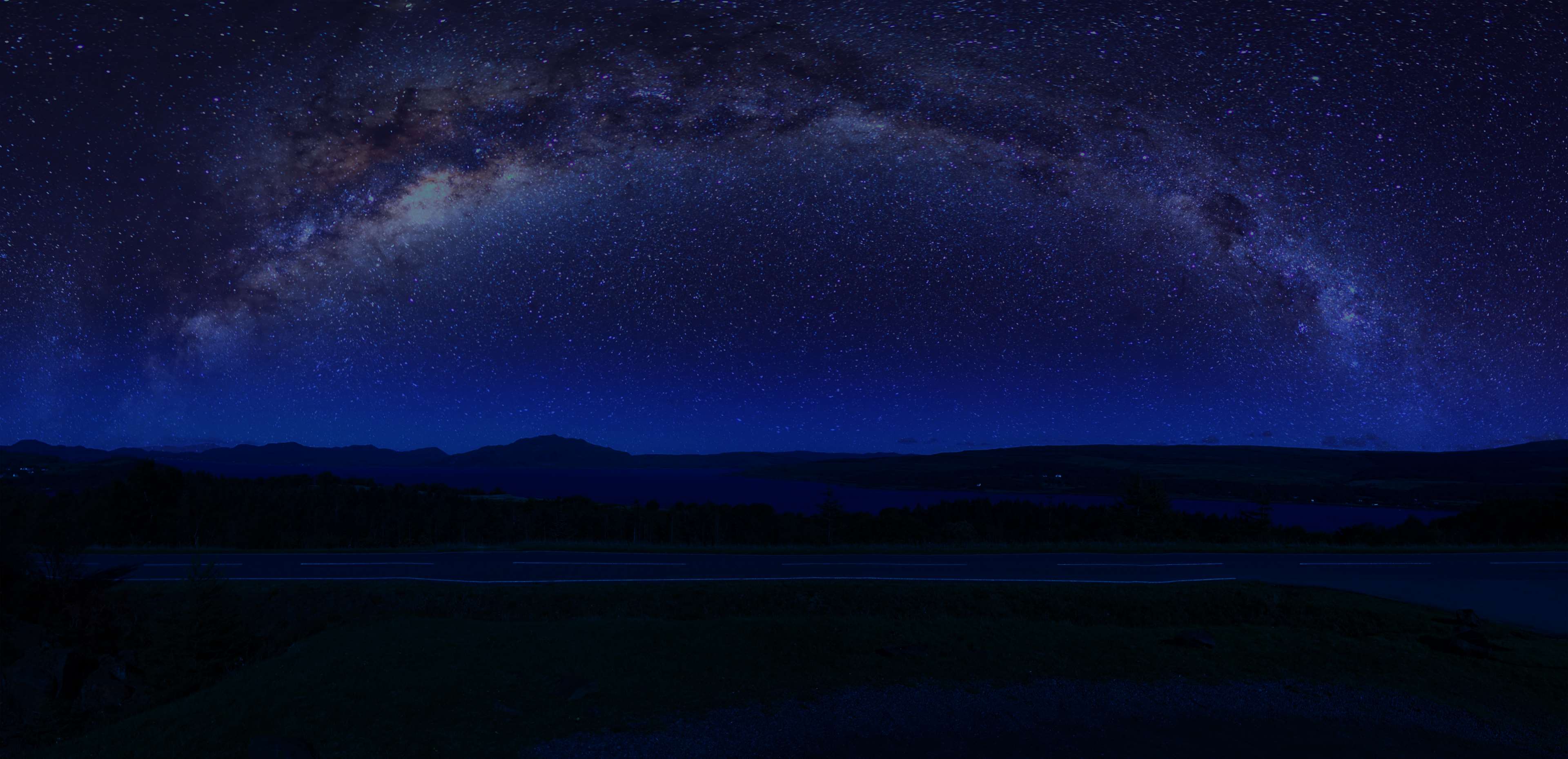 Milky Way over Scottish Highlands landscape HD Wallpaper