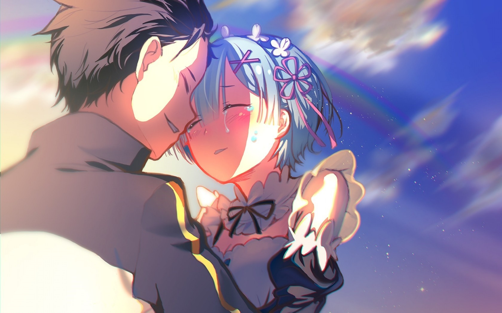 Subaru and Rem from Re:Zero HD Wallpaper