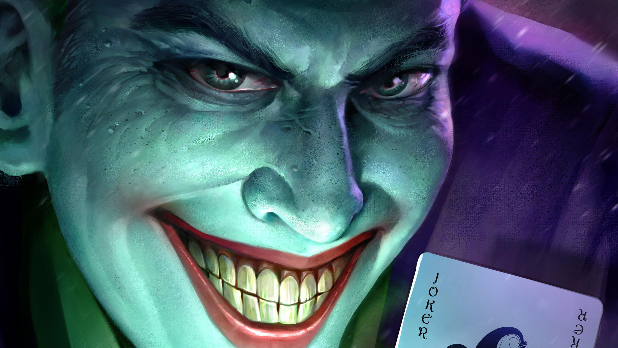 The Joker from DC Comics Artwork HD Wallpaper