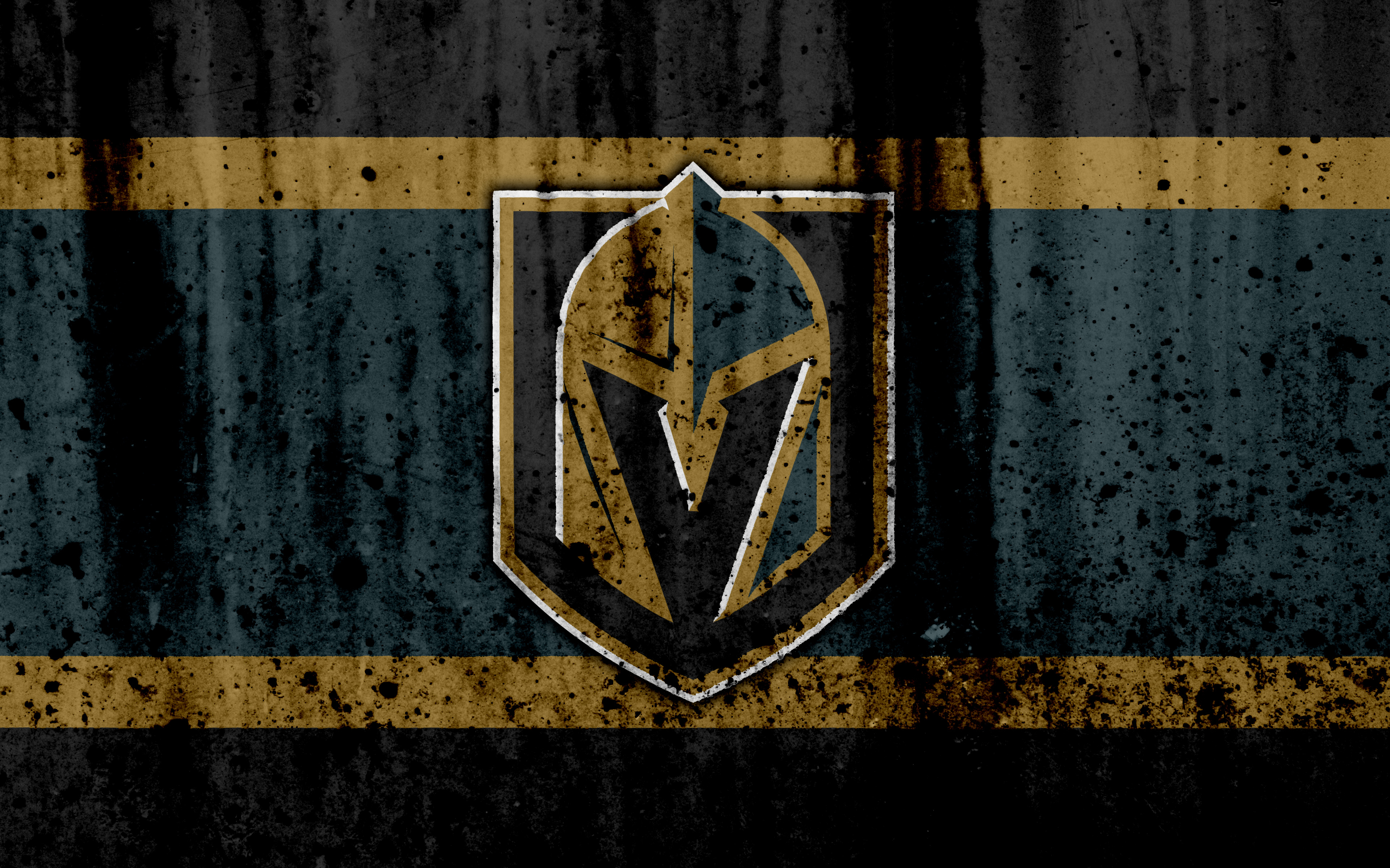 Vegas Golden Knights Logo on Textured Background HD Wallpaper